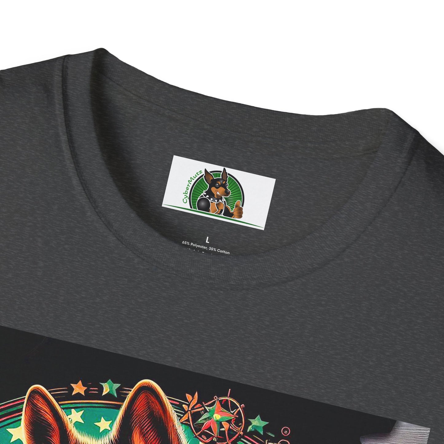 German Shepherd happy boy T-Shirt Printify