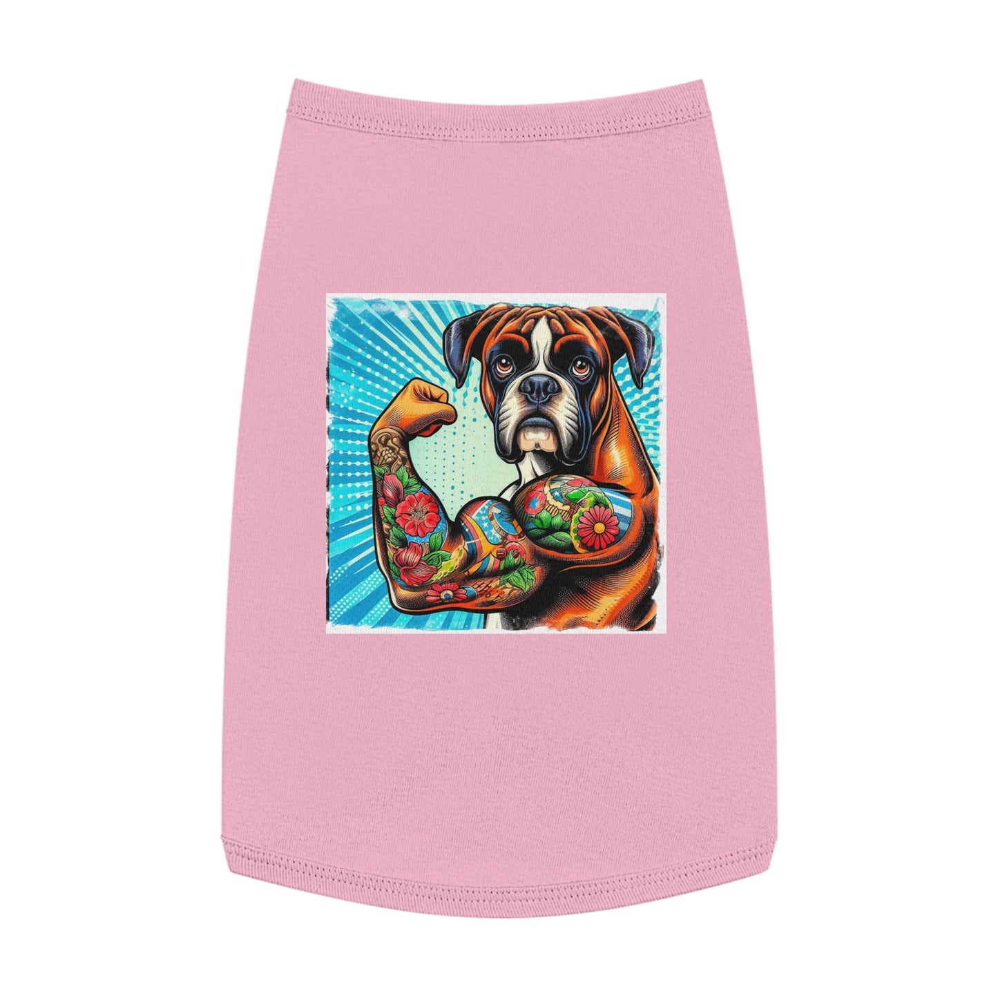 Pet Tank Top Boxer Pets Printify L Pink 