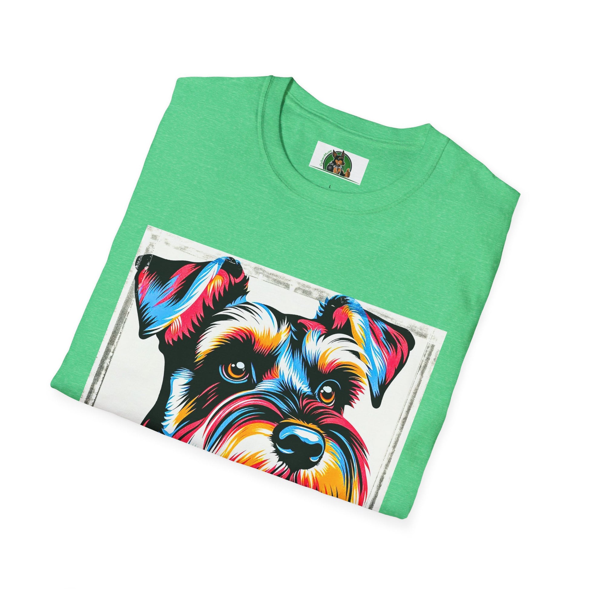 Schnauzer T-Shirt with Miniature Schnauzer Design T-Shirt Printify   