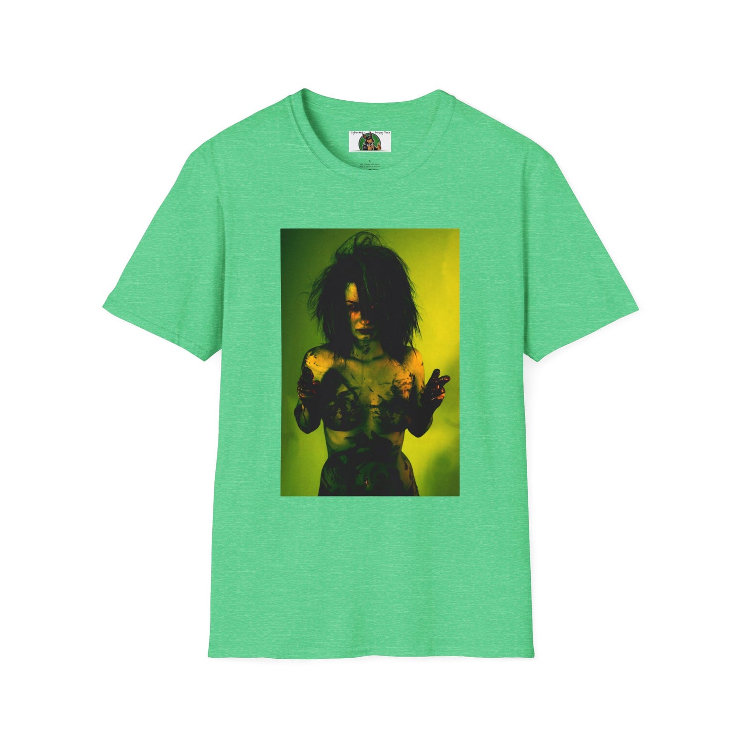 Mis·cel·la·ne·ous Crazy Girl T-Shirt Printify S Heather Irish Green 