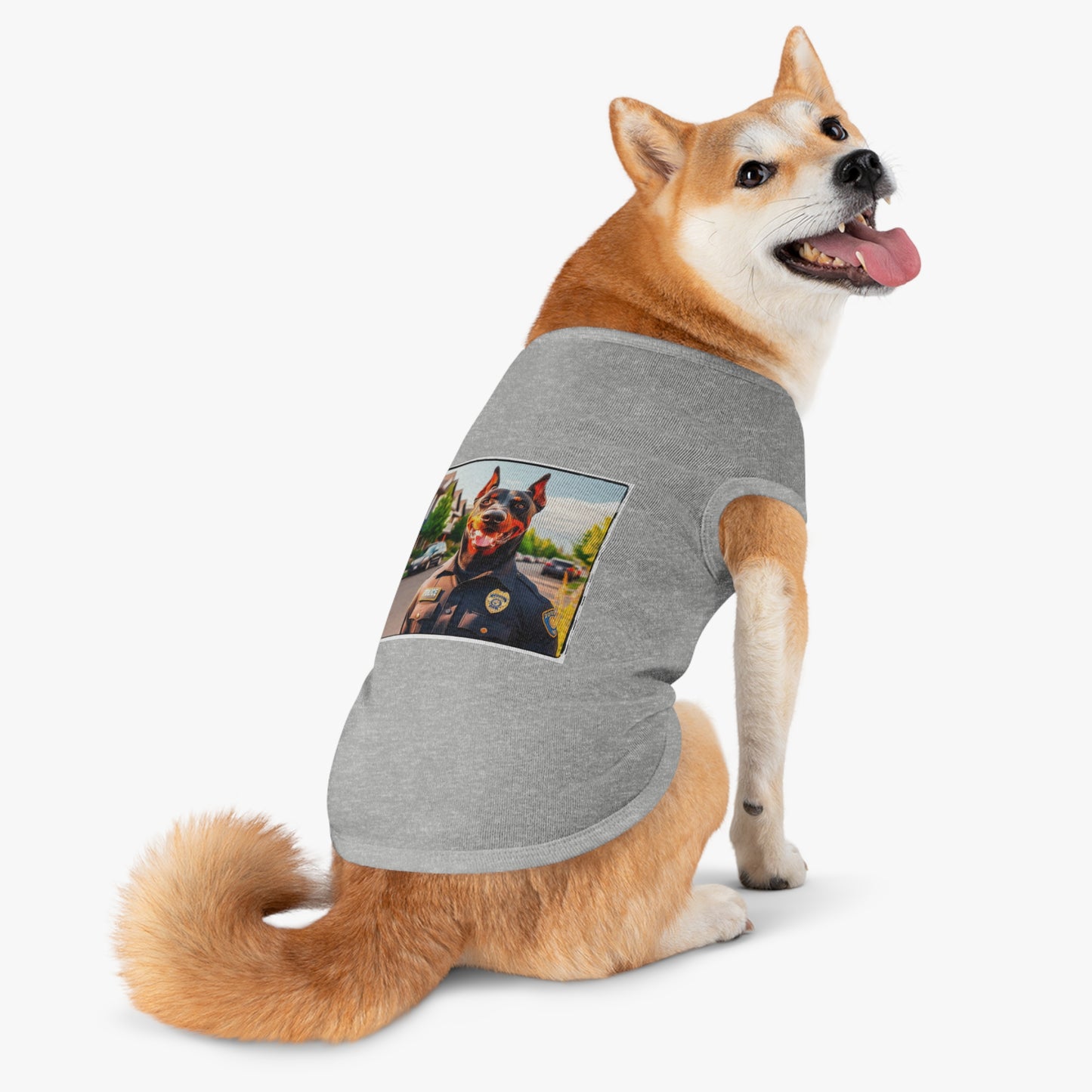 Pet Tank Top Doberman neighborhood police watch t shirt