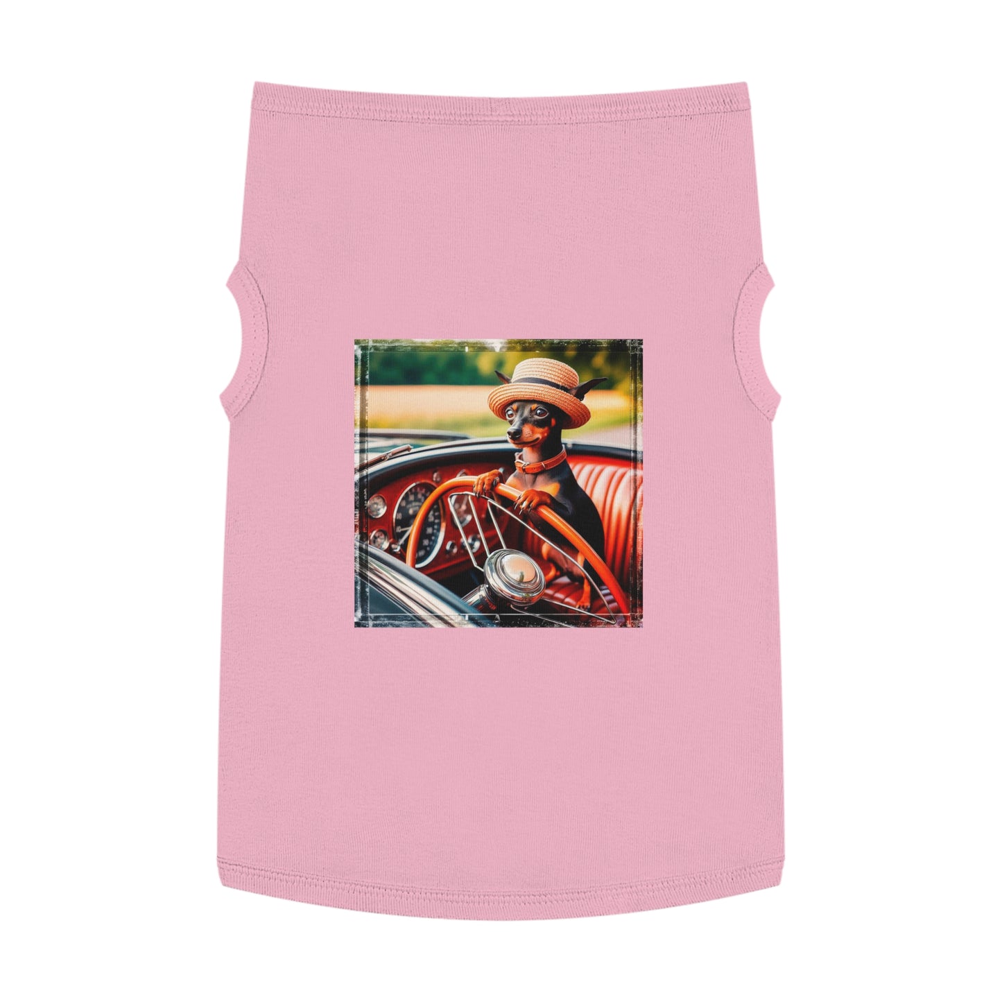 Wacky Dog Tank Top - Min Pin Tank Tops Pets Printify XL Pink 