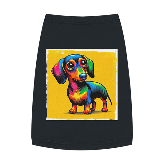 Pet Tank Top Dachshund Pets Printify M Black