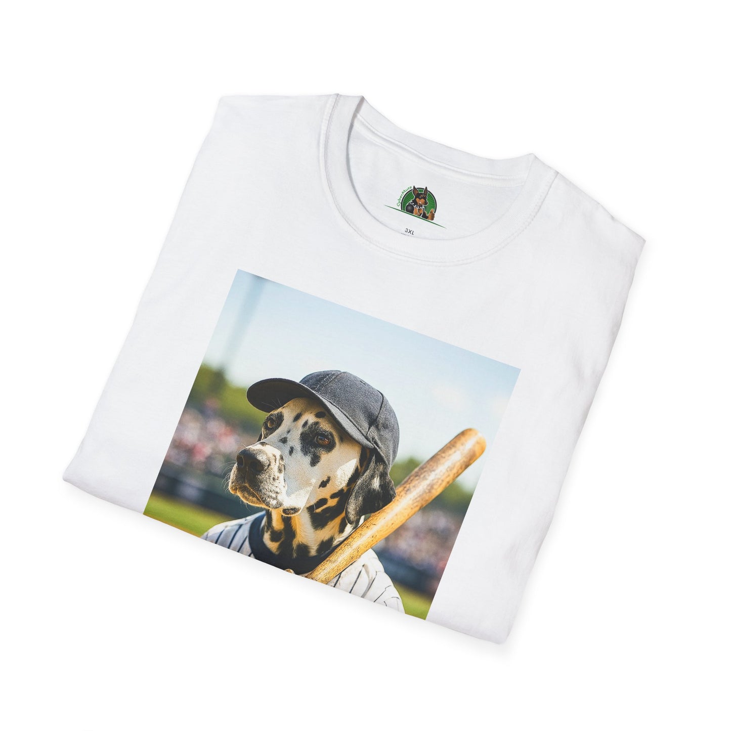 Baseball Dalmatian Sports Unisex T-Shirt T-Shirt Printify