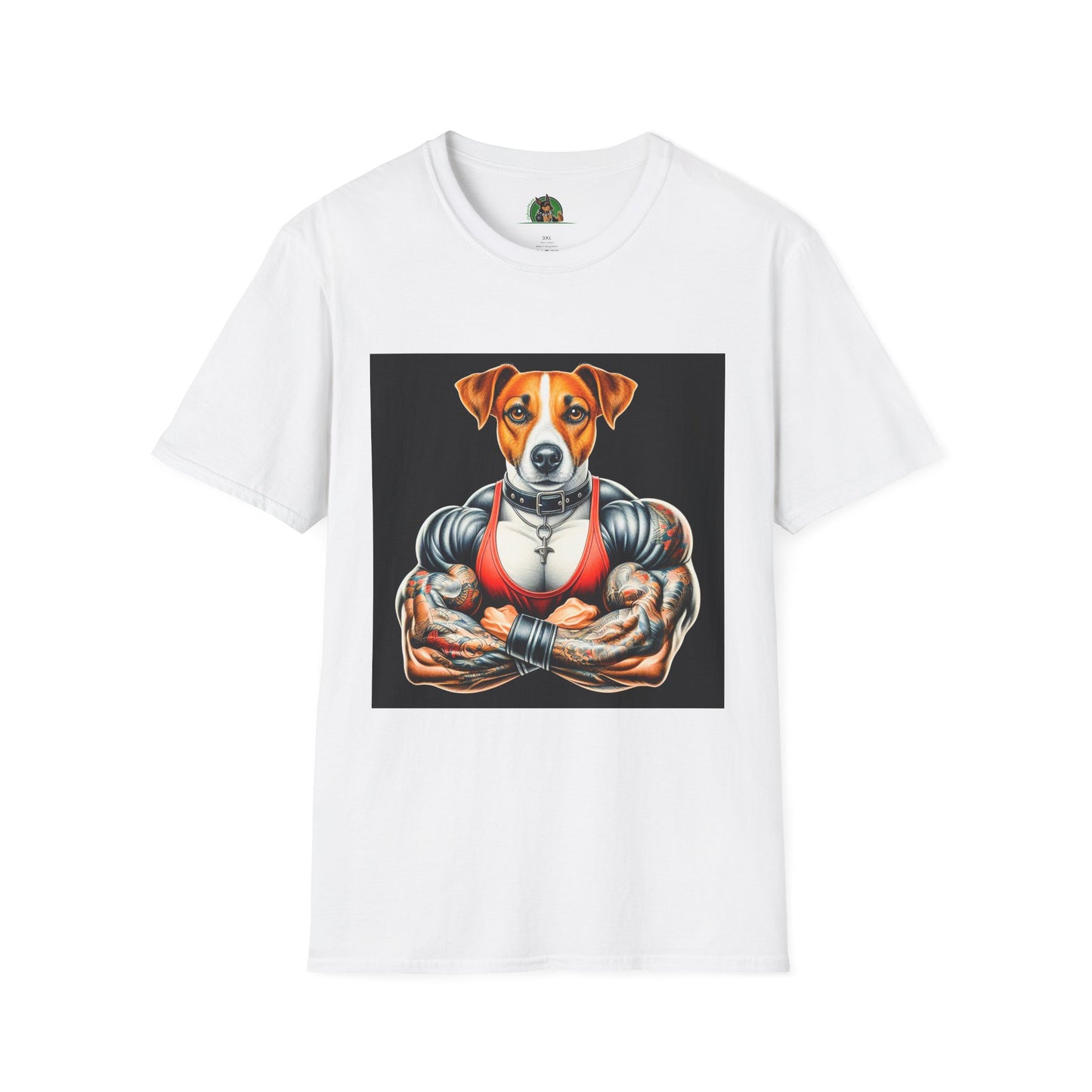 Jack Russell Buff Dog T-Shirt Printify S White