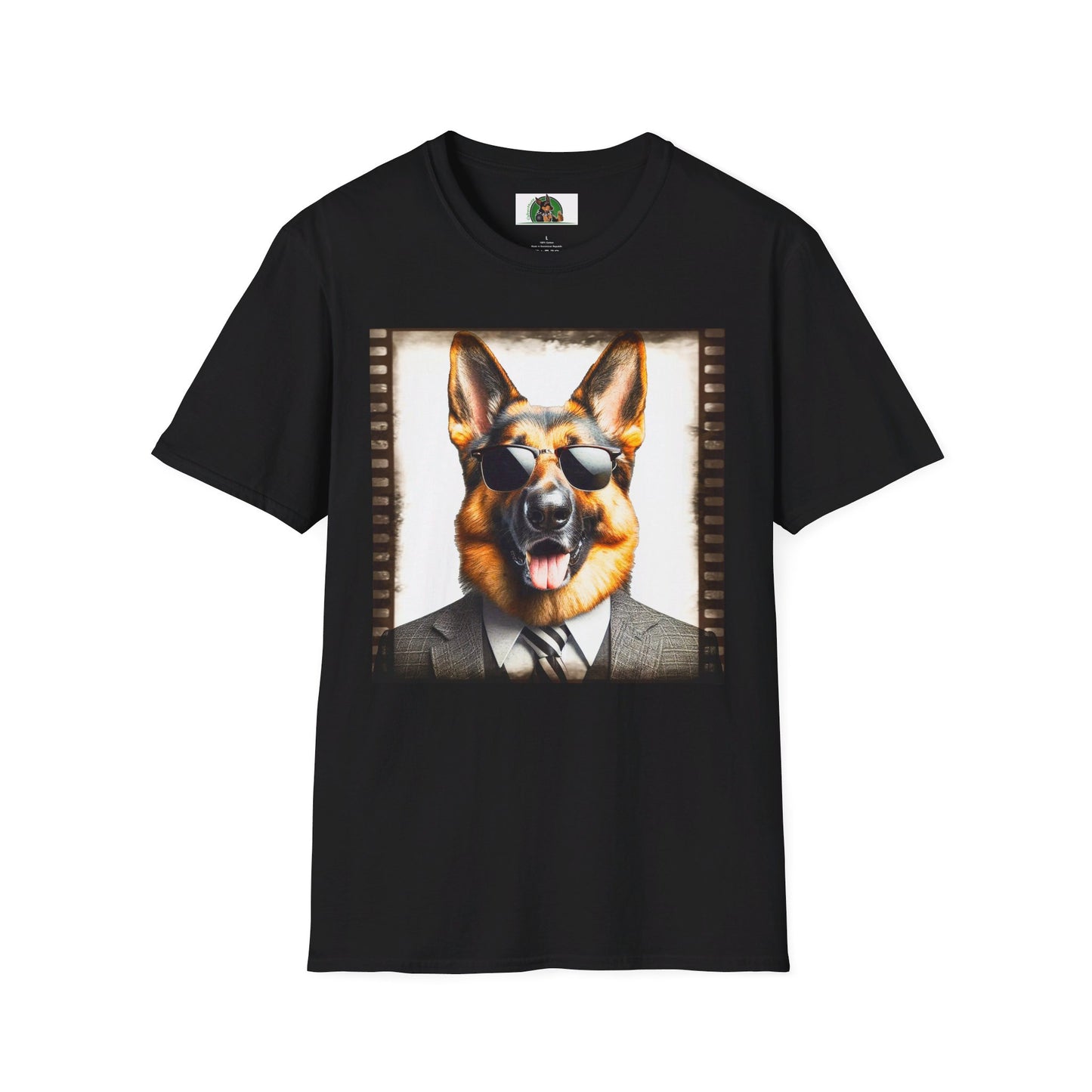 German Shepherd T-Shirt Printify Black S 