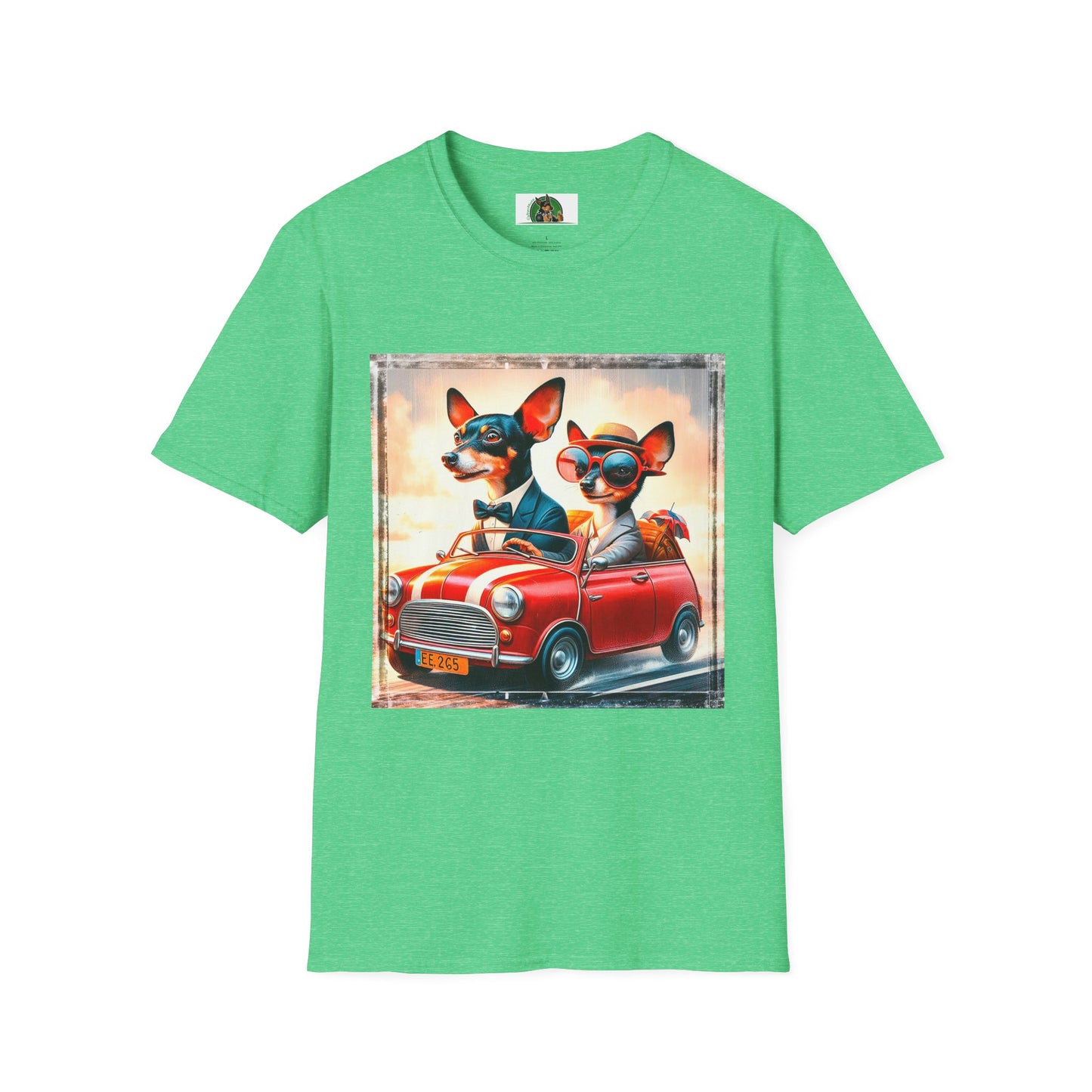 Wacky Rat Terrier T-Shirt T-Shirt Printify S Heather Irish Green 