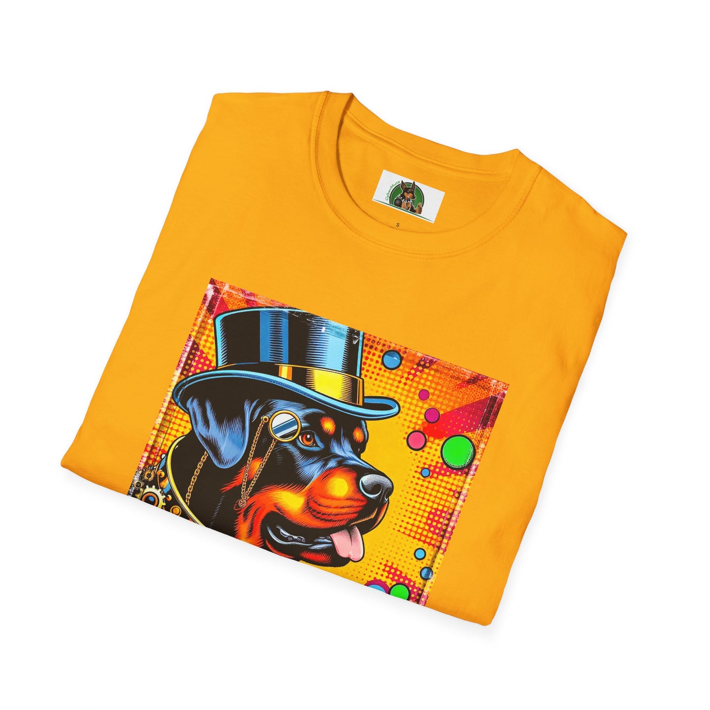 Rottweiler colorful steam punk