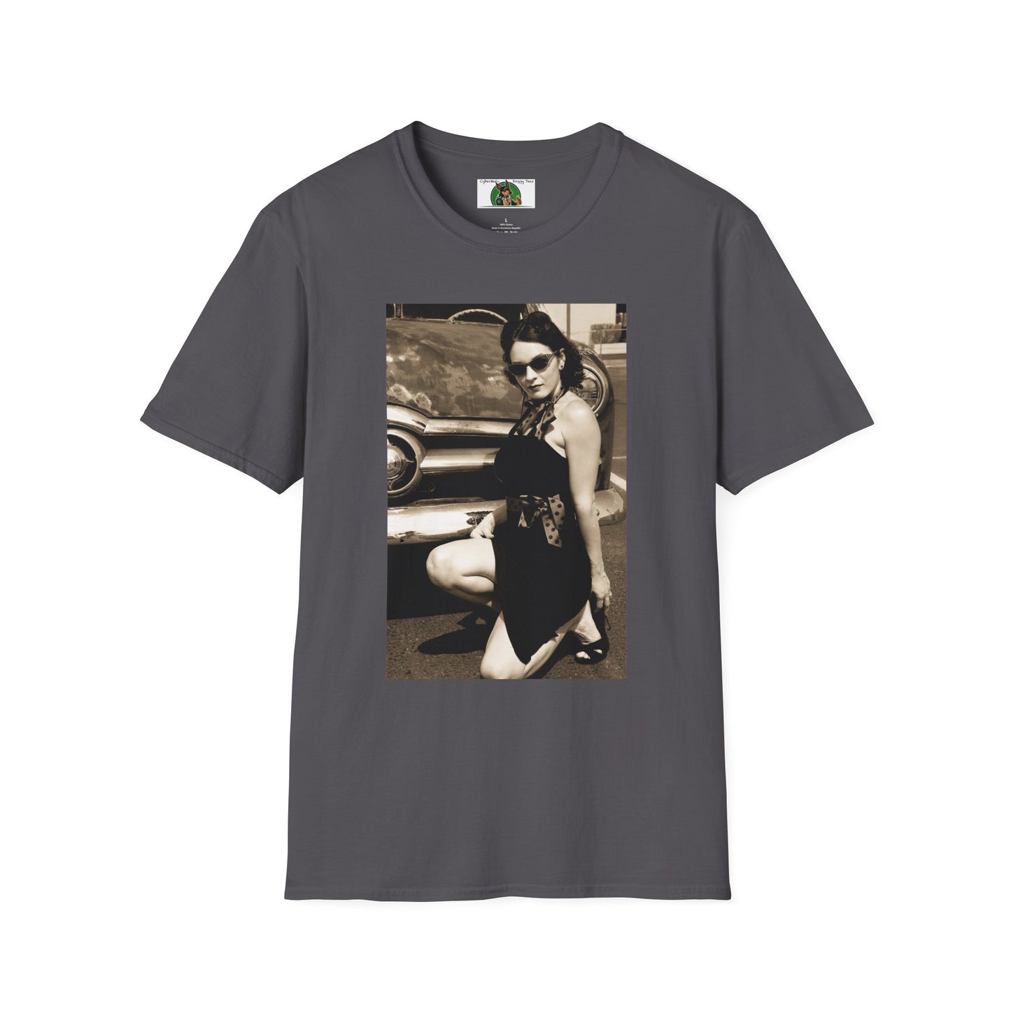 Mis·cel·la·ne·ous Rockabilly Girl T-Shirt Printify S Charcoal 