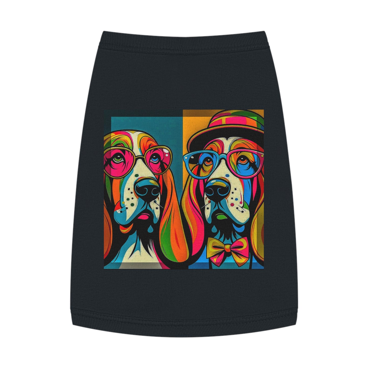 Pet Tank Top Basset Hound Pets Printify M Black