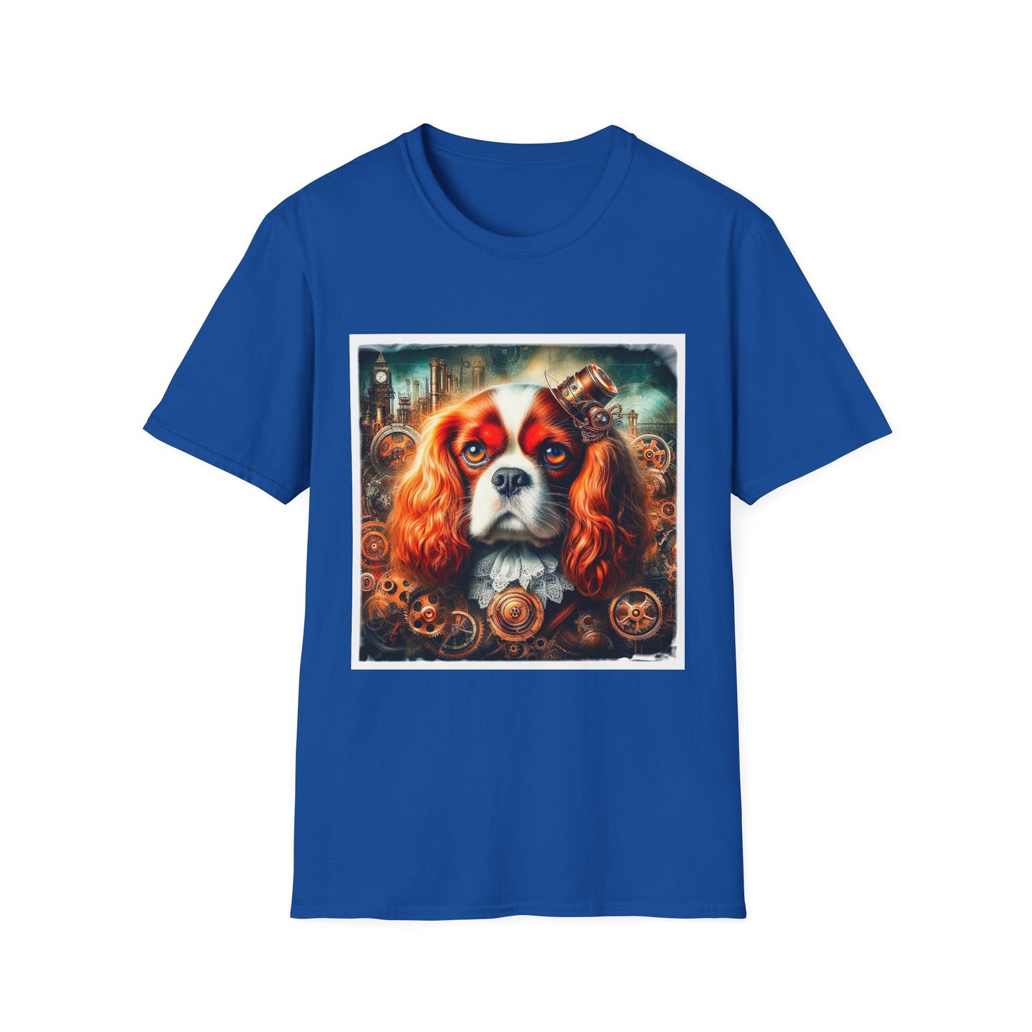 Cavalier King Charles Spaniel Steampunk Dog T-Shirt T-Shirt Printify XS Royal