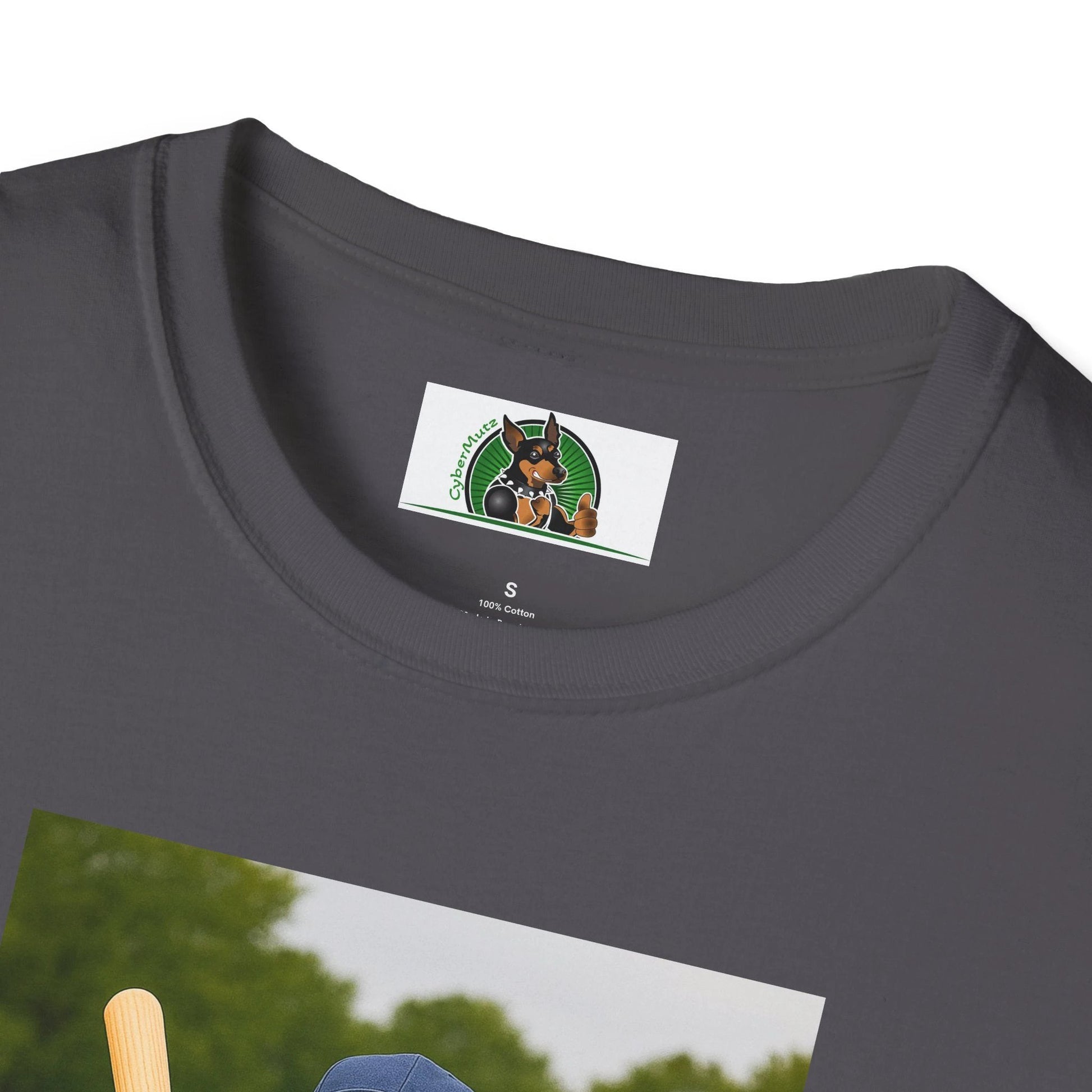 Golden Retriever Baseball T-Shirt — Sports Dog Playing Baseball Shirt T-Shirt Printify