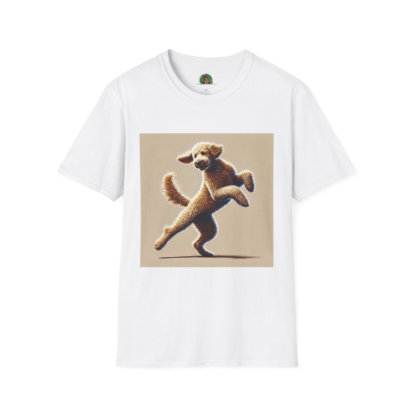 Dancing Golden Doodle T-Shirt T-Shirt Printify XS White