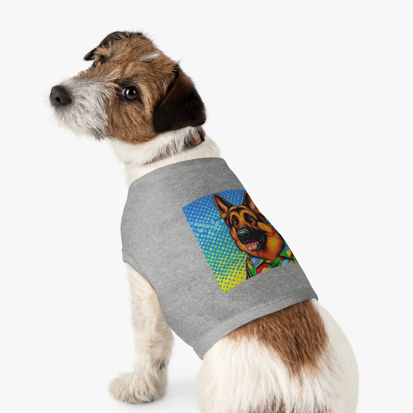 Pet Tank Top Gorman Shepherd fun shirt Pets Printify