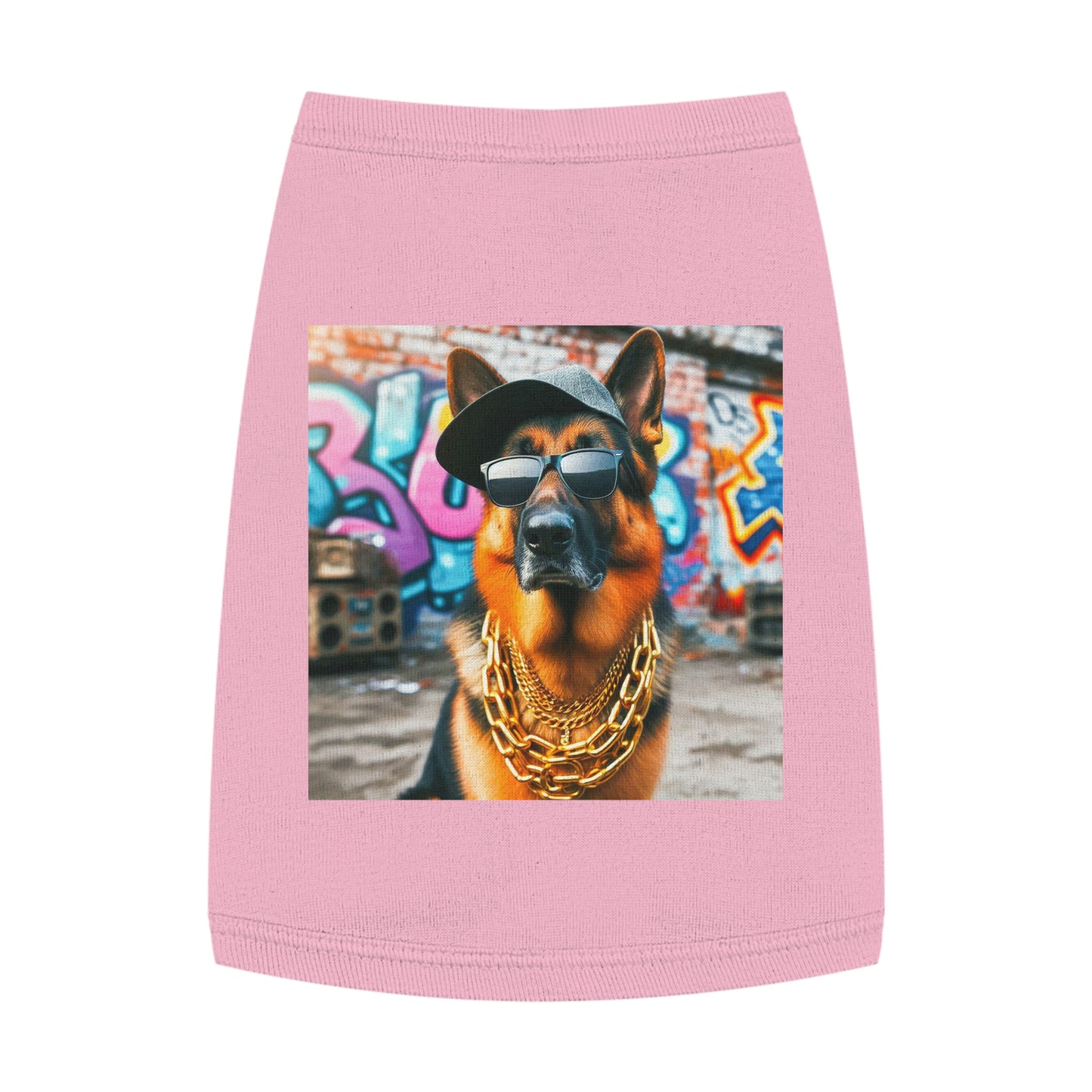 Pet Tank Top German Shepherd Pets Printify M Pink 