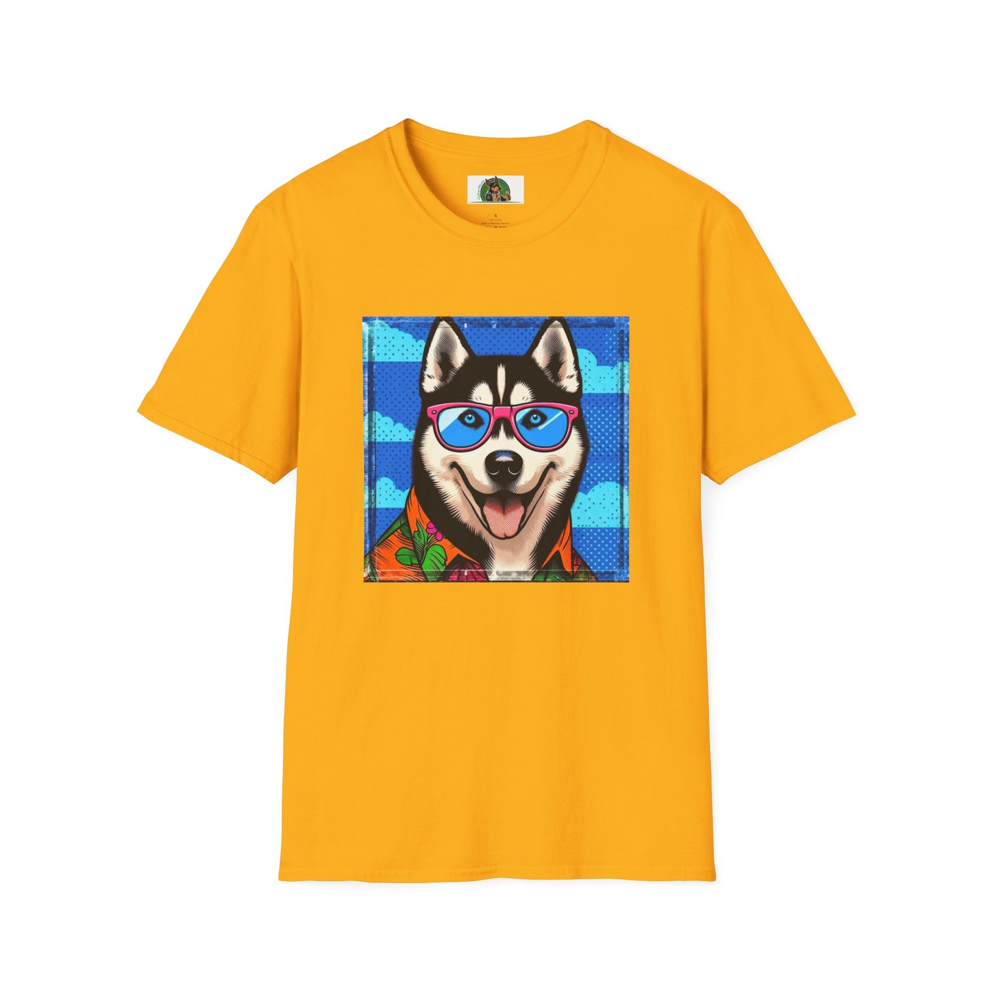 Husky T-Shirt Printify S Gold 