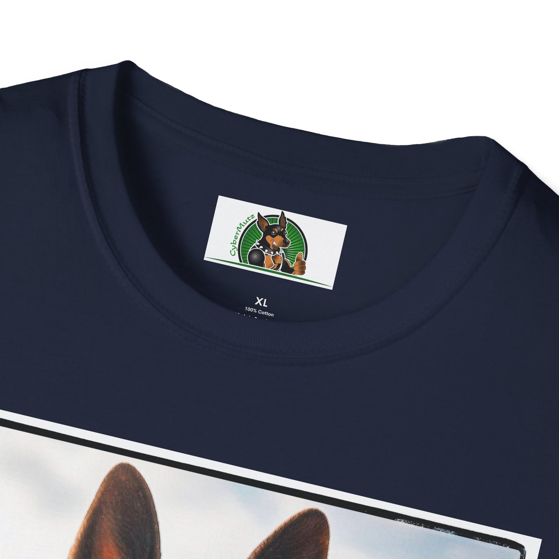 German Shepherd suit and tie shirt T-Shirt Printify