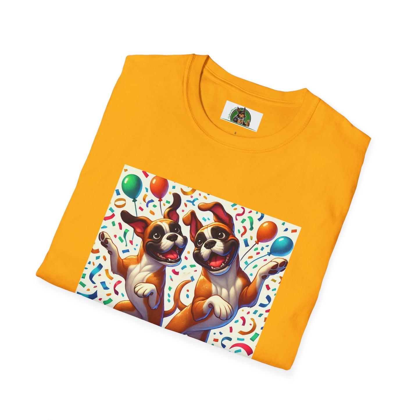 Boxer Dancing Dog T-Shirt - Fun and Playful Unisex Tee