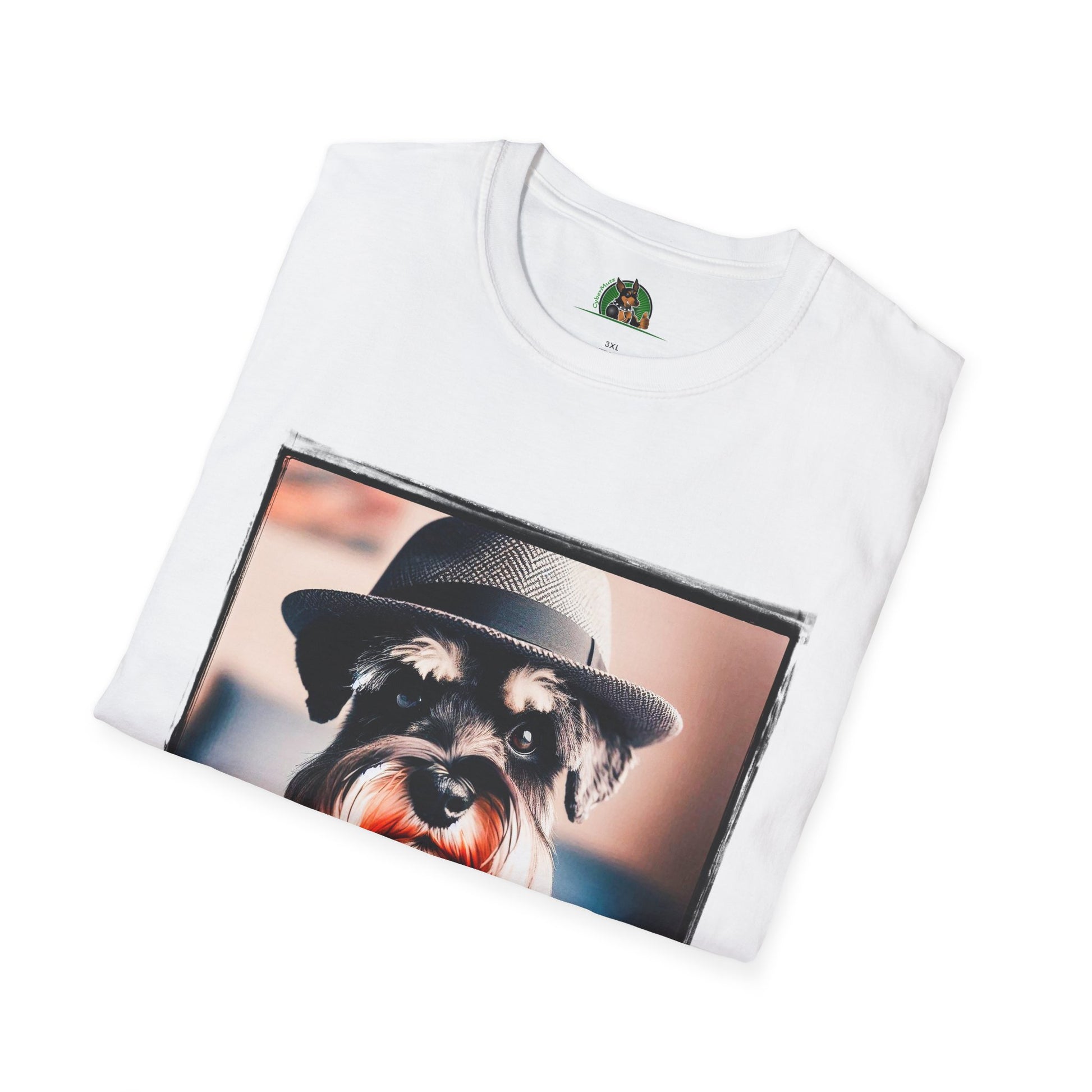 Schnauzer T-Shirt with Miniature Schnauzer Design T-Shirt Printify   