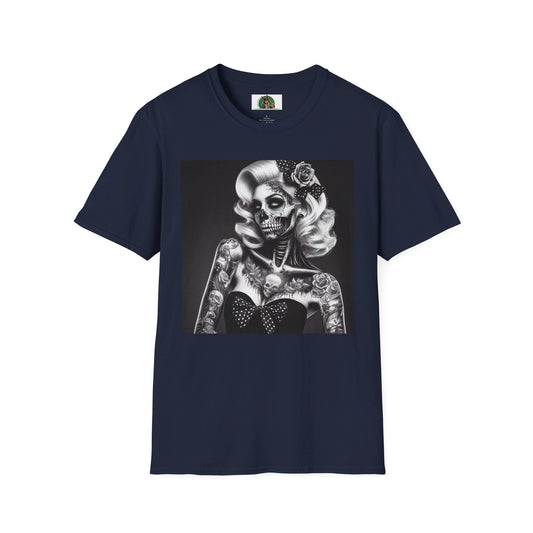 Zombie Girl T-Shirt Printify S Navy 