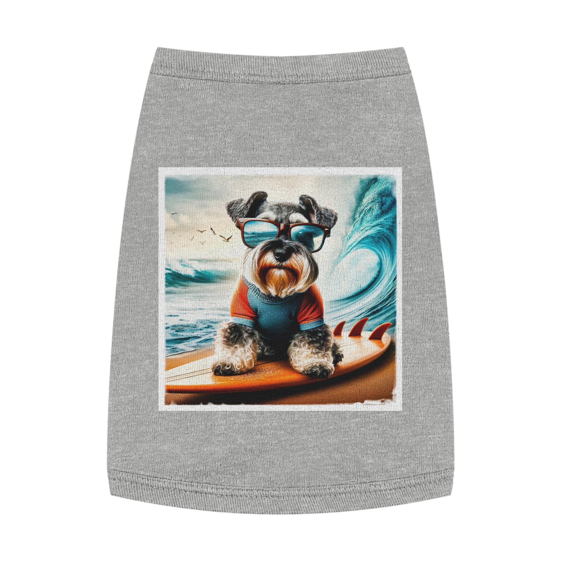 Pet Tank Top Miniature Schnauzer Pets Printify M Heather 