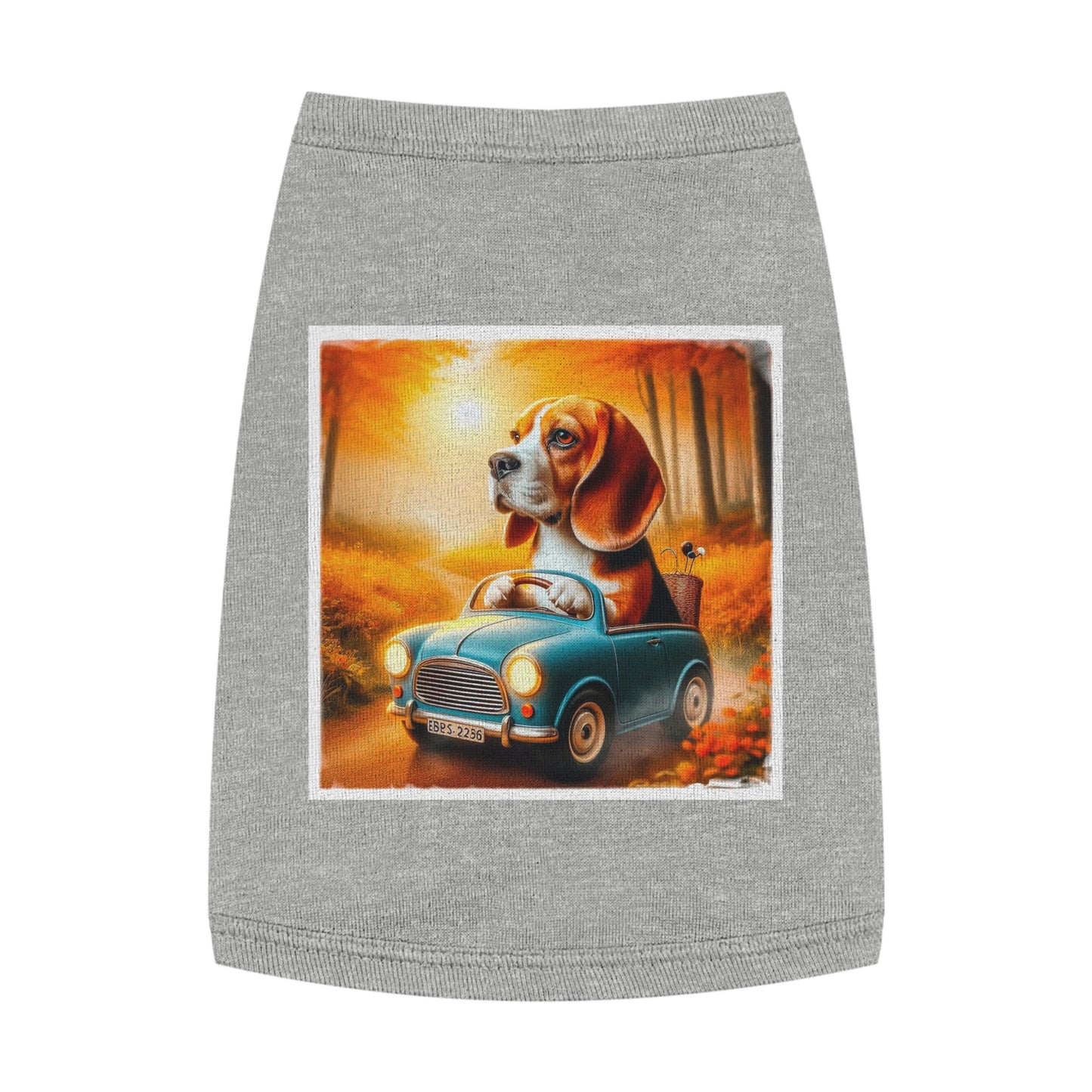 Pet Tank Top Wacky Beagle Pets Printify M Heather 