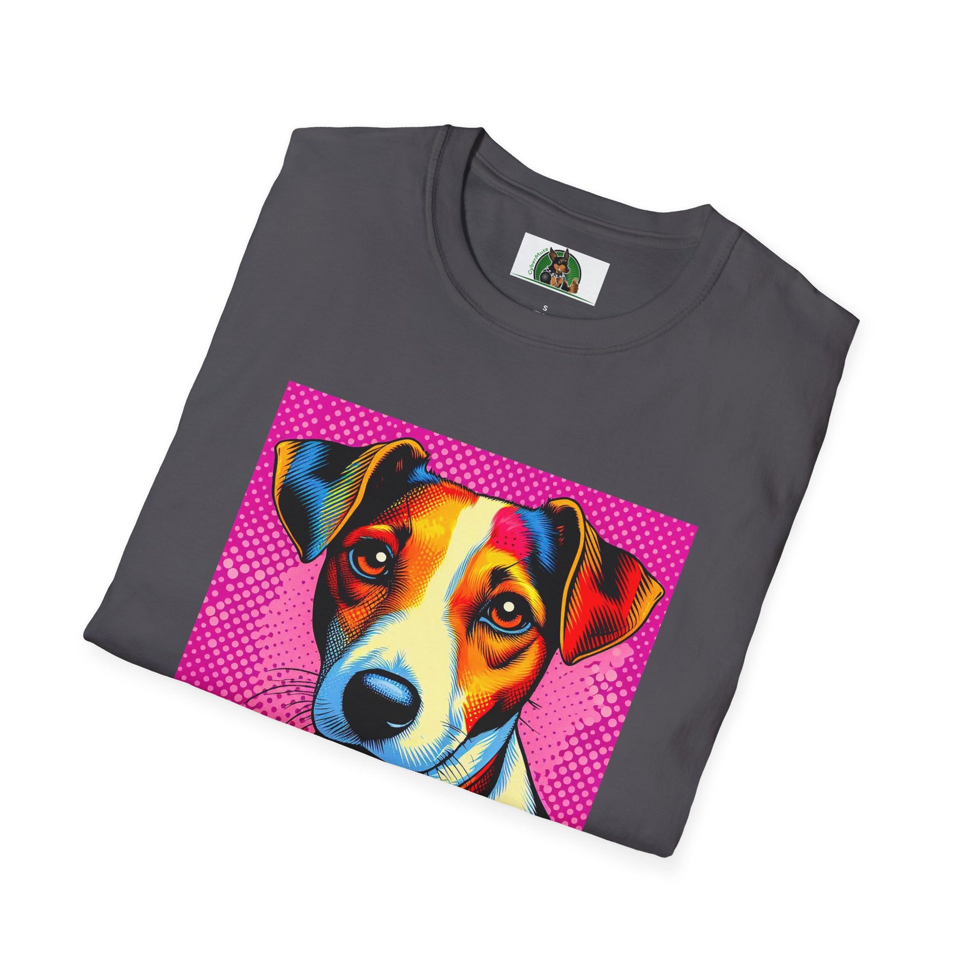 Jack Russell Pink Pop Art T-Shirt Printify