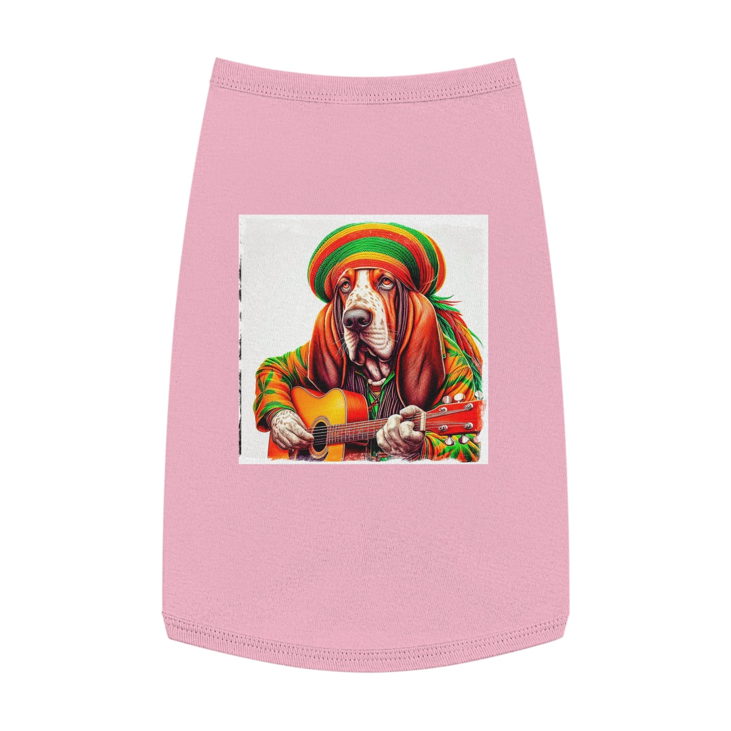 Pet Tank Top Basset Hound Pets Printify L Pink