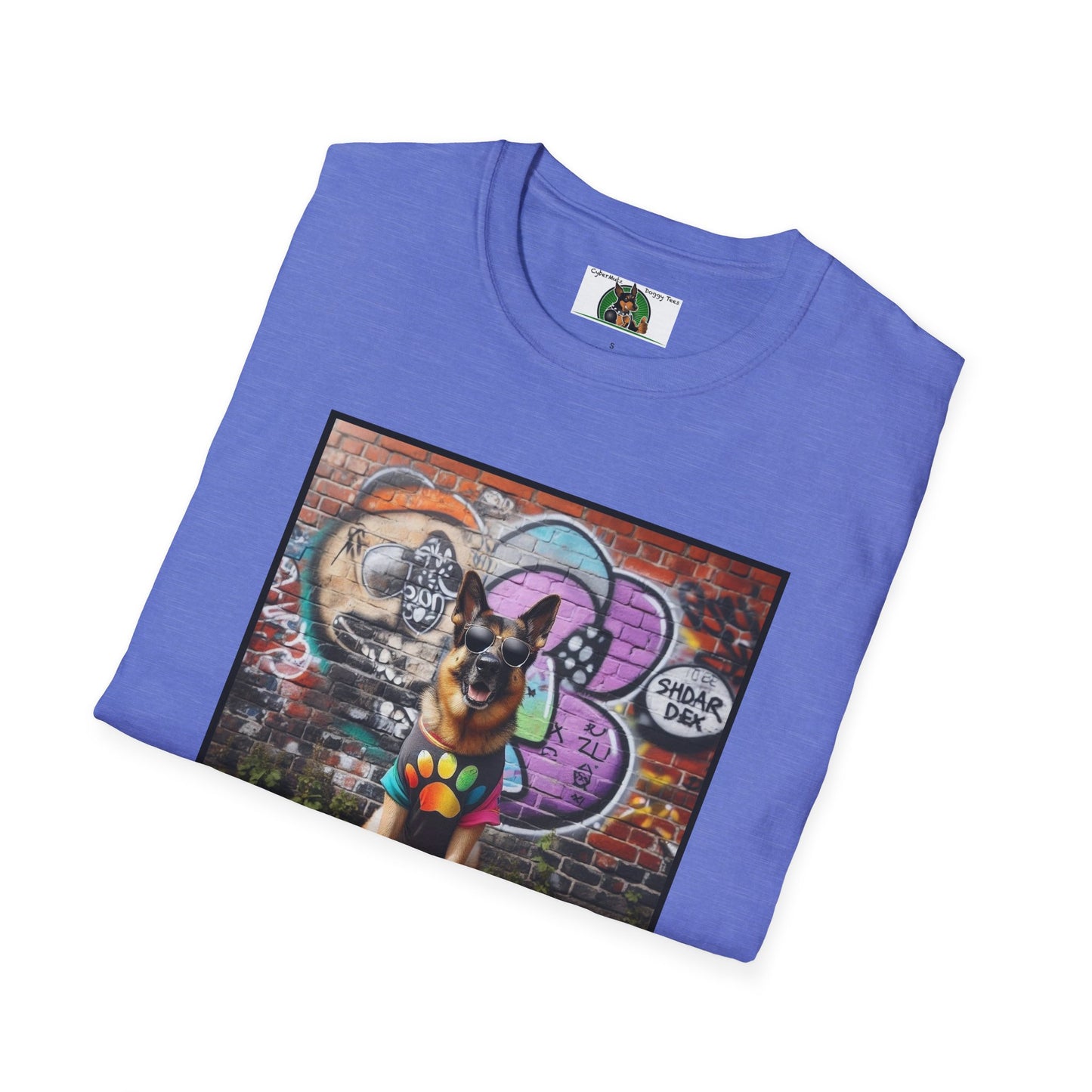 German Shepherd Dog Chillin Unisex Softstyle T-Shirt