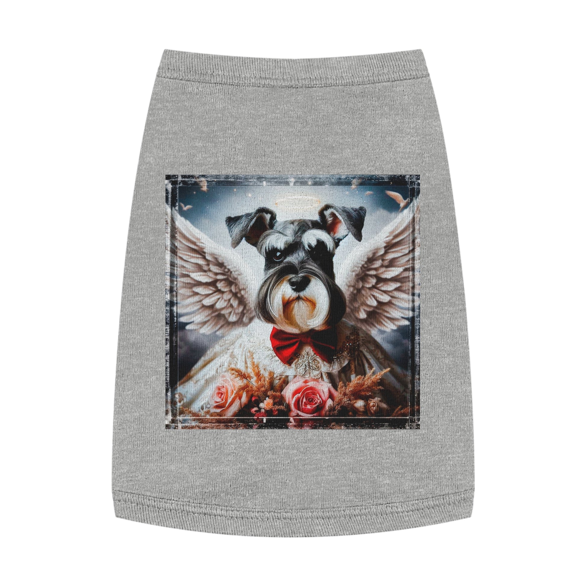 Pet Tank Top Miniature Schnauzer Pets Printify M Heather 