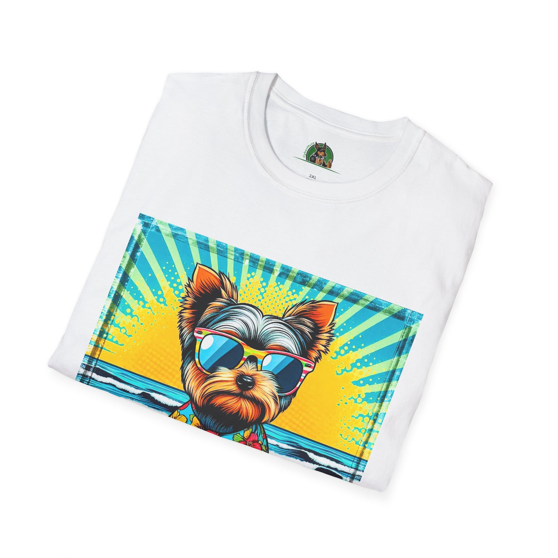 Yorkie pop art cutie shirt T-Shirt Printify