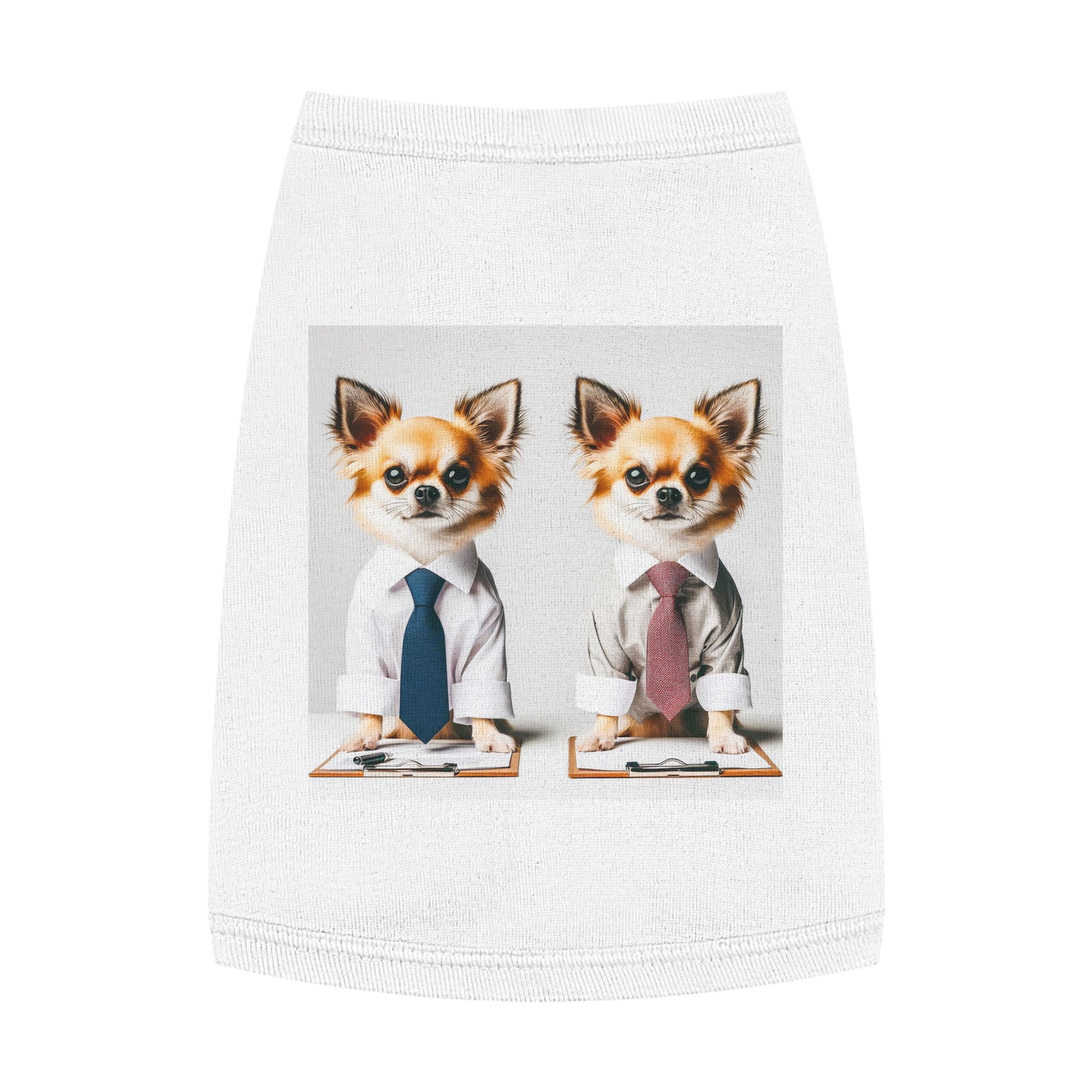 Pet Tank Top Chihuahua interviewing t shirt Pets Printify