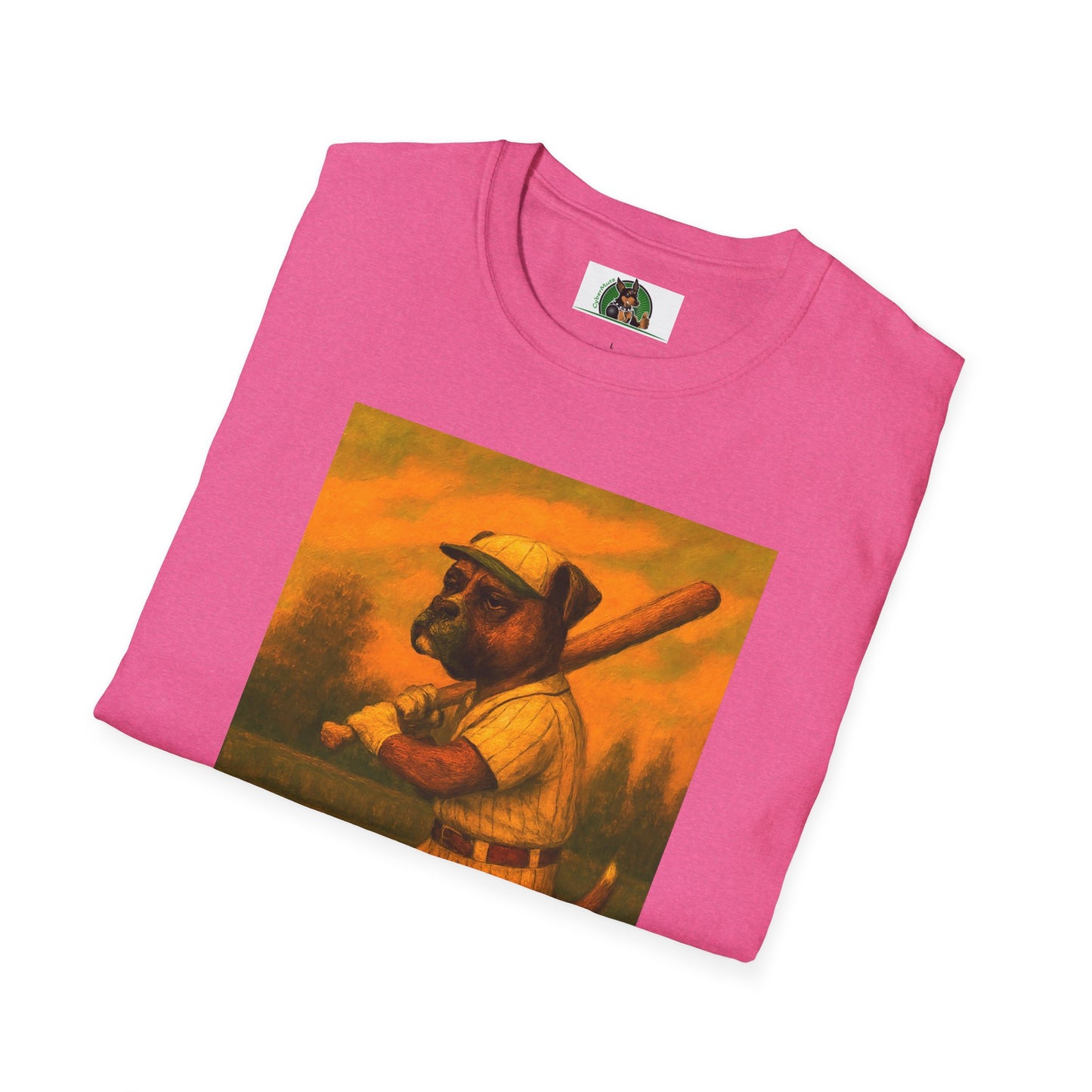 Boxer Puppy Dogs Unisex T-Shirt - Baseball Sports Theme