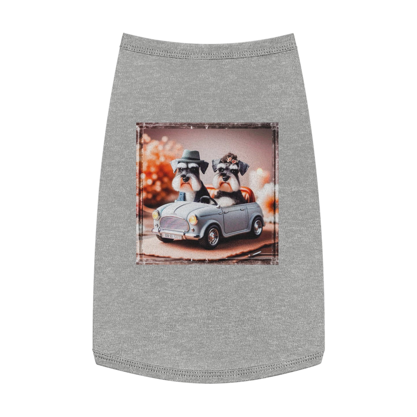 Wacky Pet Tank Top Miniature Schnauzer Pets Printify   