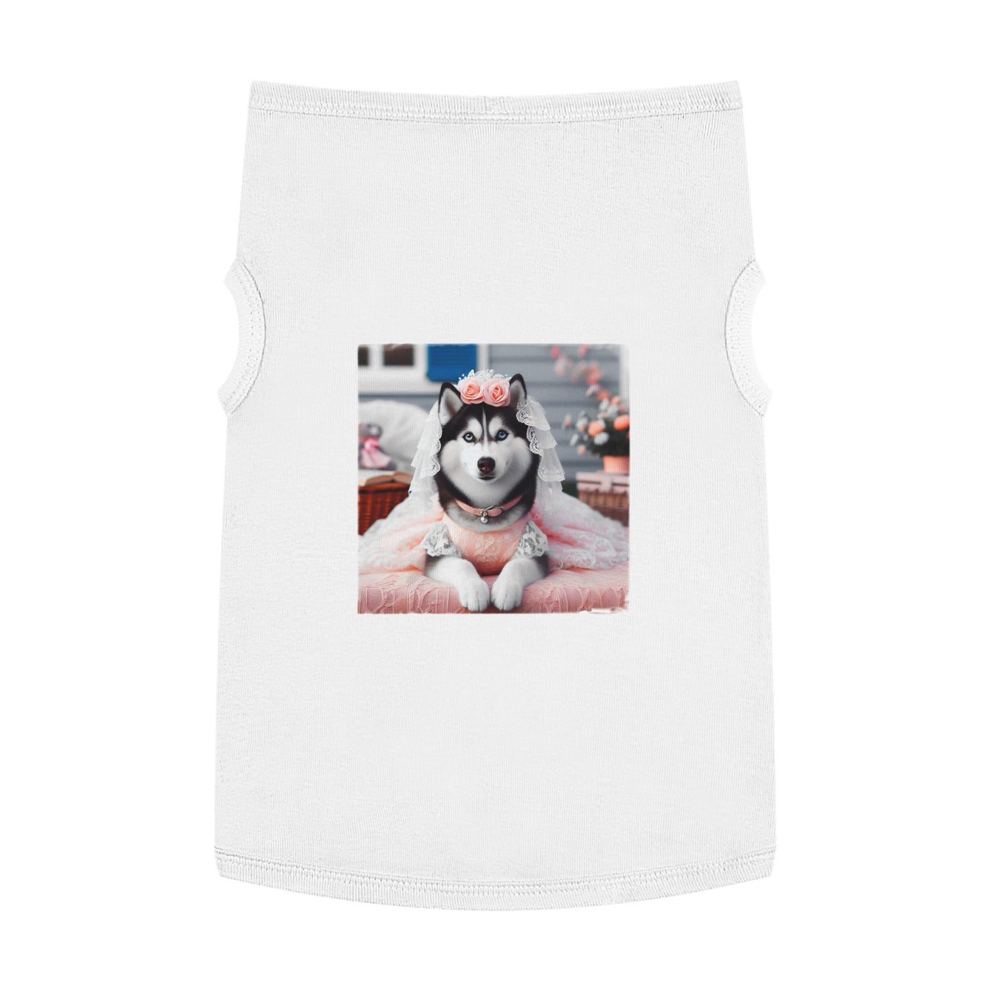 Pet Tank Top Husky Pets Printify XL White 