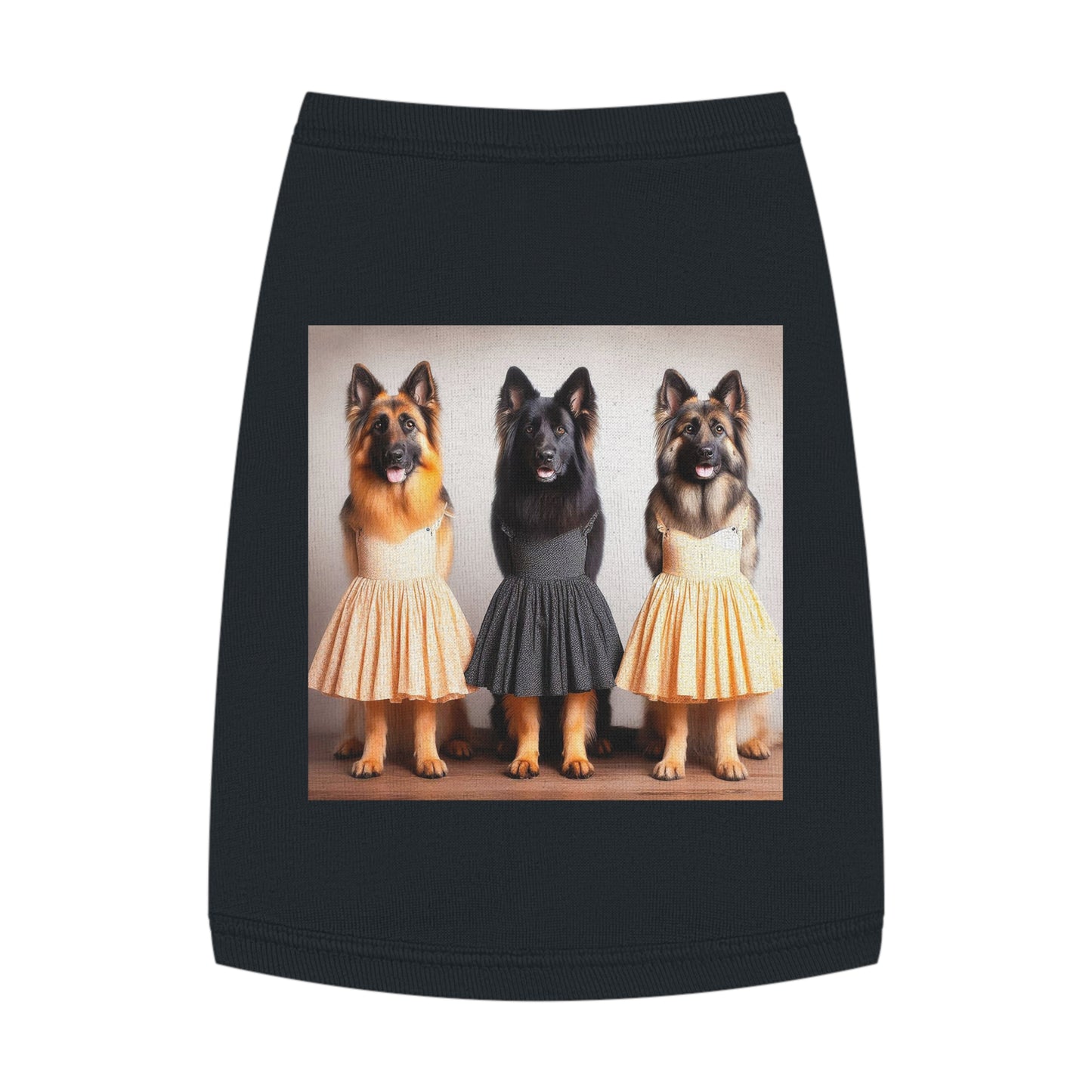 Pet Tank Top German Shepherd Pets Printify M Black