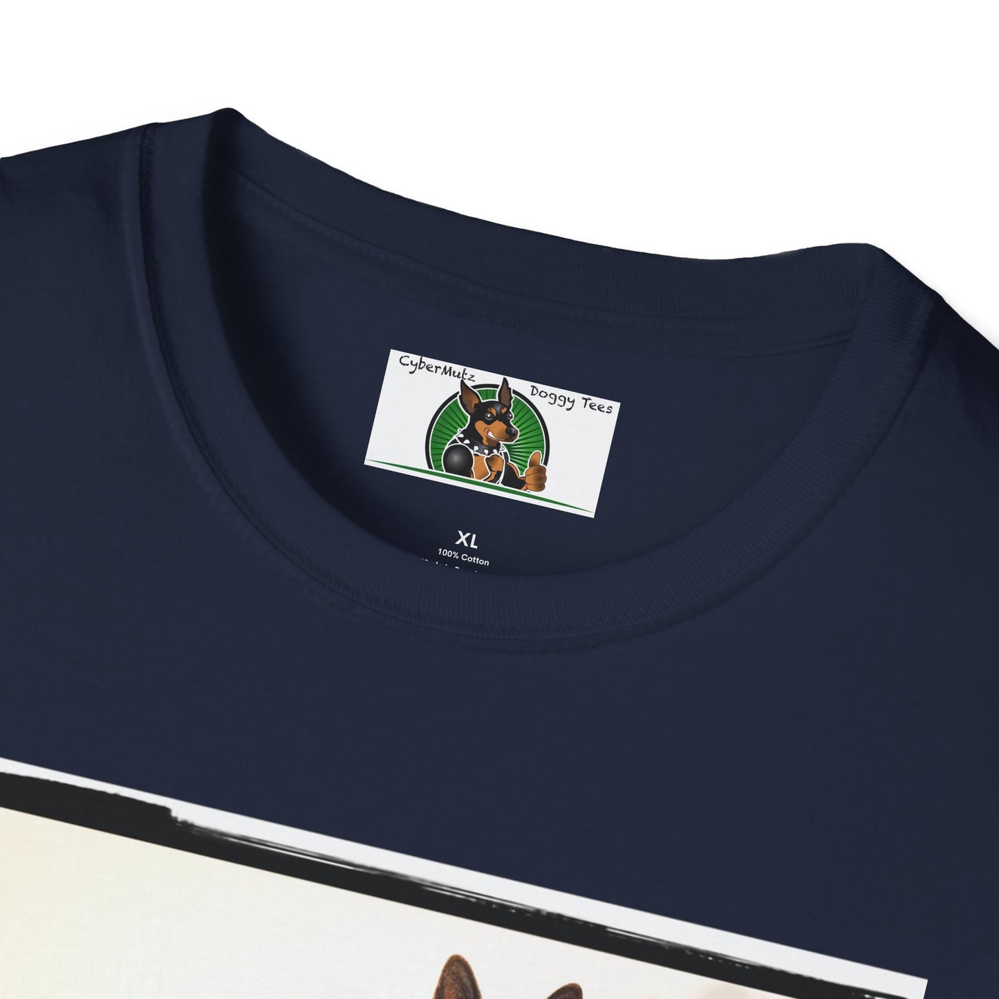 Road Bike German Shepherd Unisex Softstyle T-Shirt