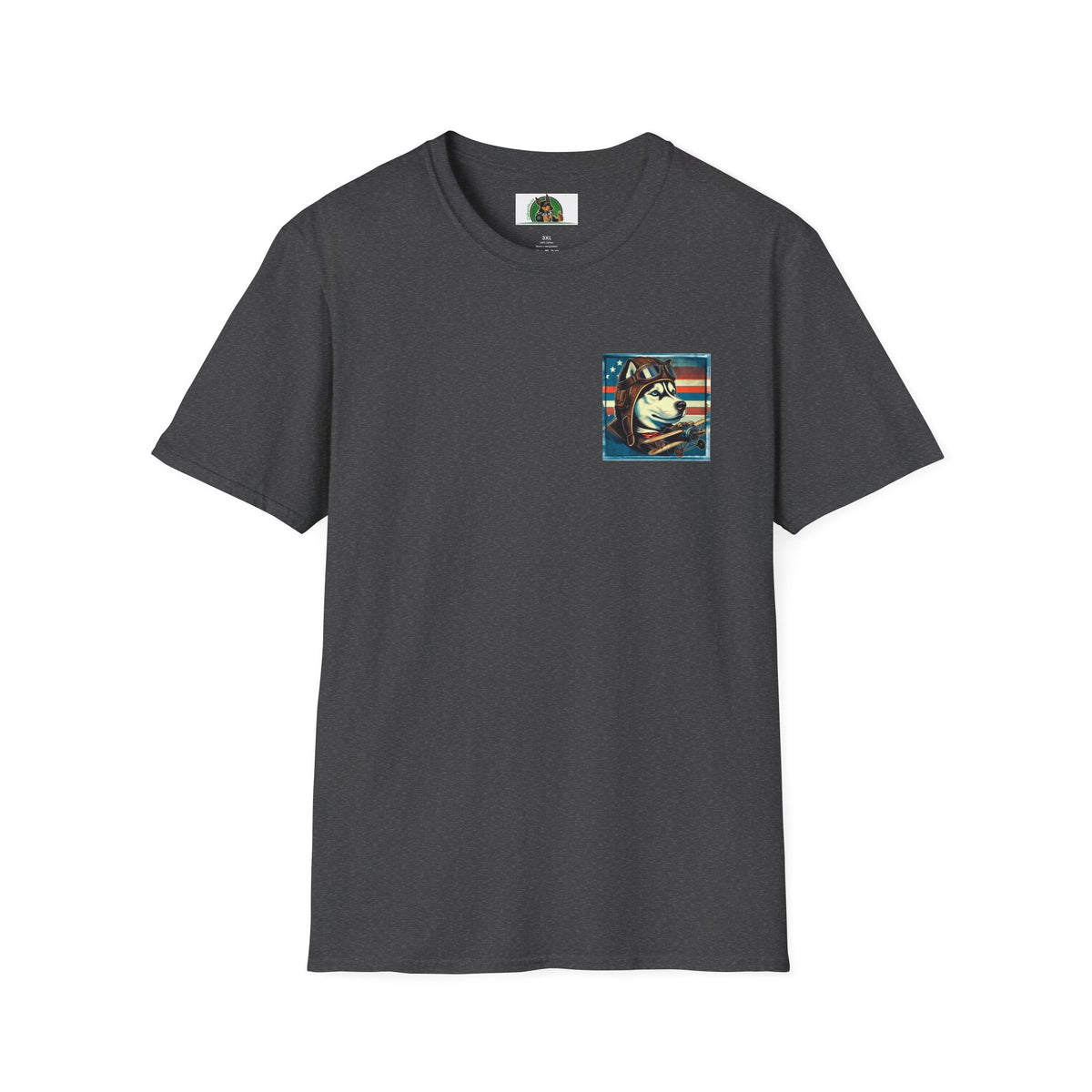 Husky hero shirt Back Design