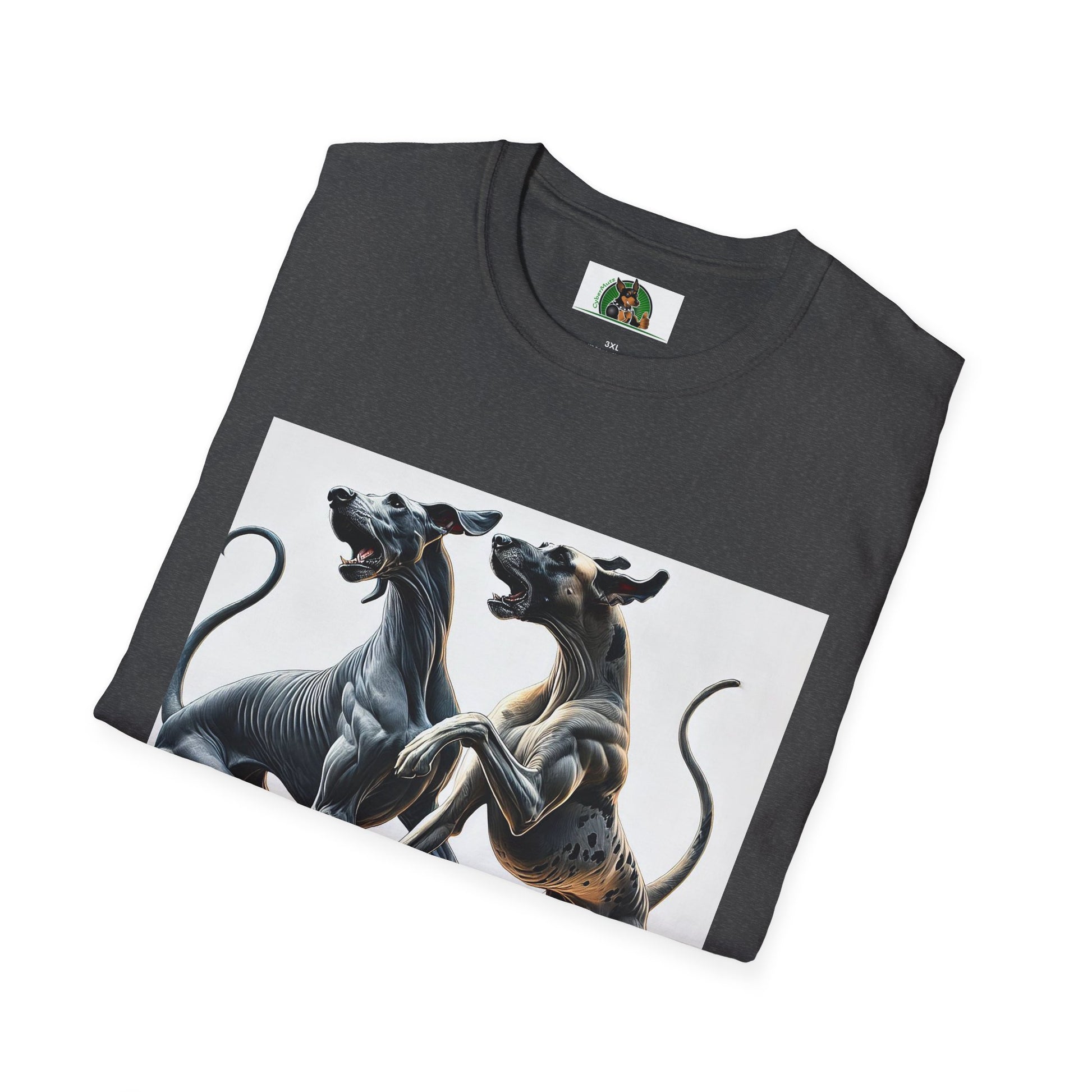 Dancing Great Danes T-Shirt T-Shirt Printify