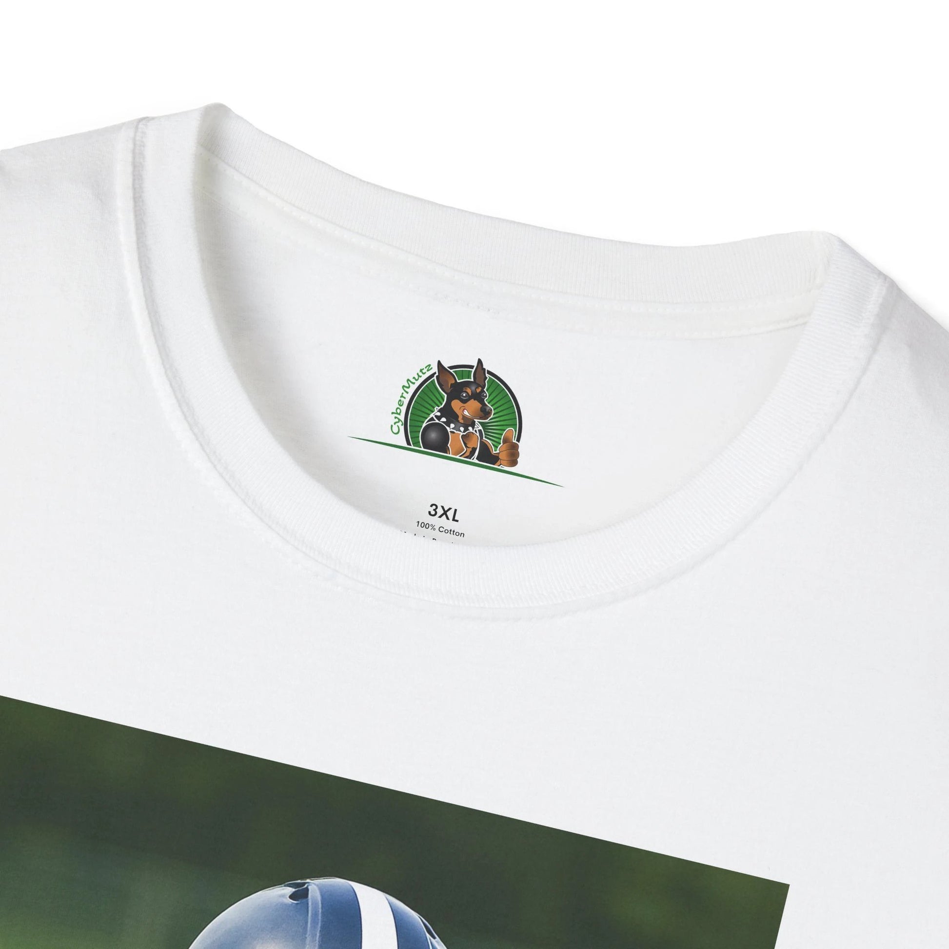 Jack Russell Football T-Shirt — Sports Dog Tee T-Shirt Printify