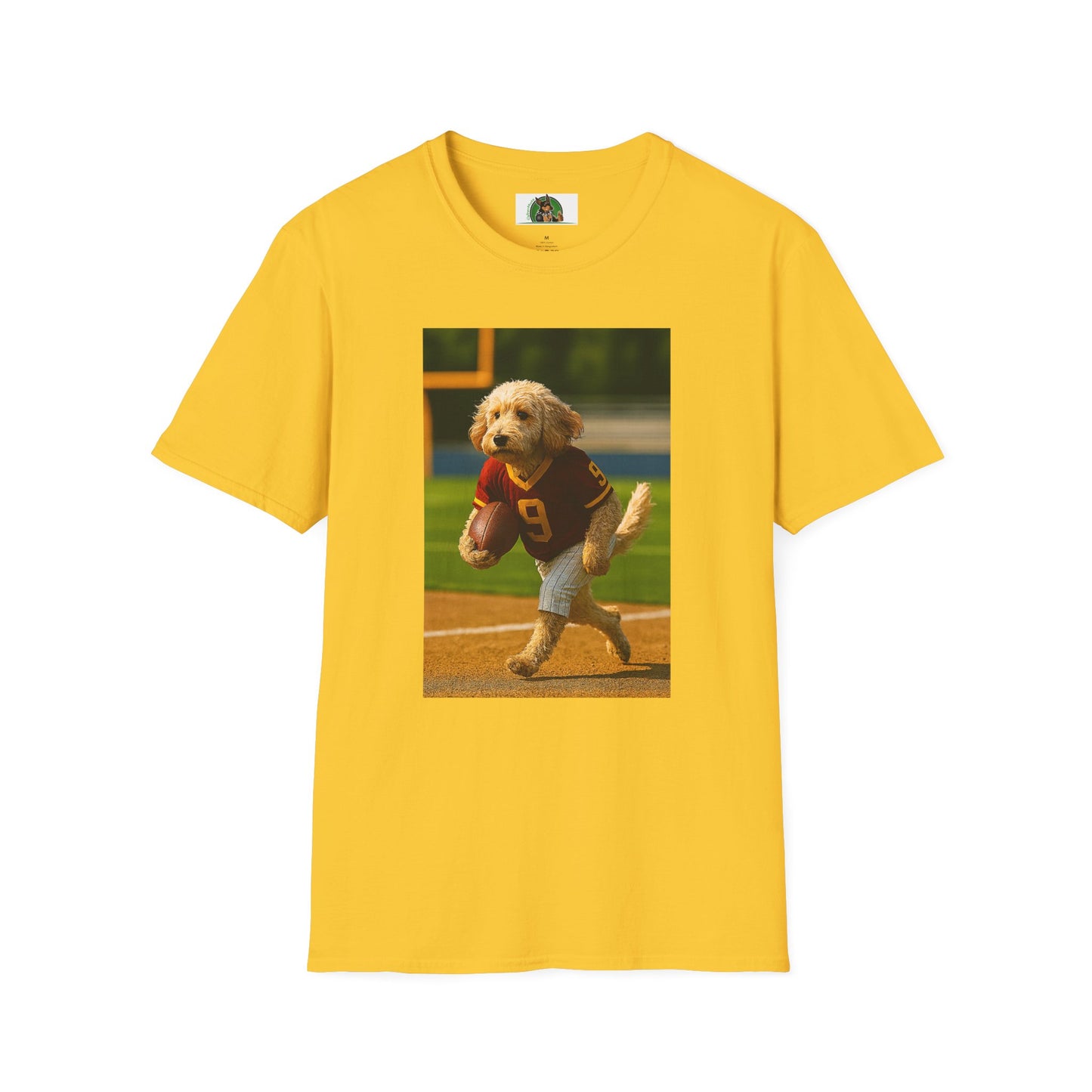 Sports Cockerpoo Football T-Shirt T-Shirt Printify Daisy S