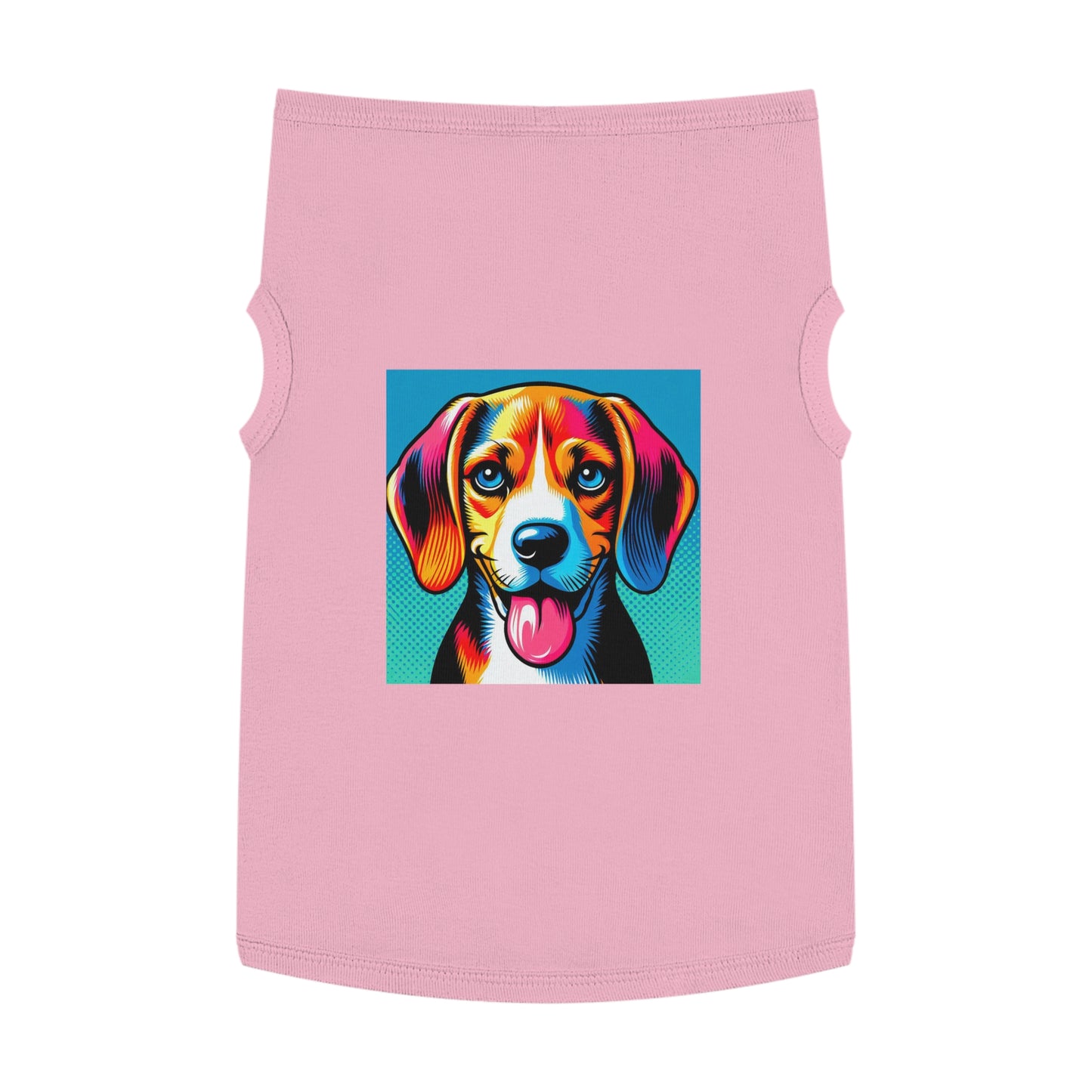 Pet Tank Top Beagle Colorful Dog Pets Printify XL Pink 