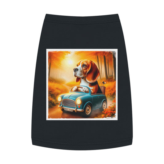 Pet Tank Top Wacky Beagle Pets Printify M Black 