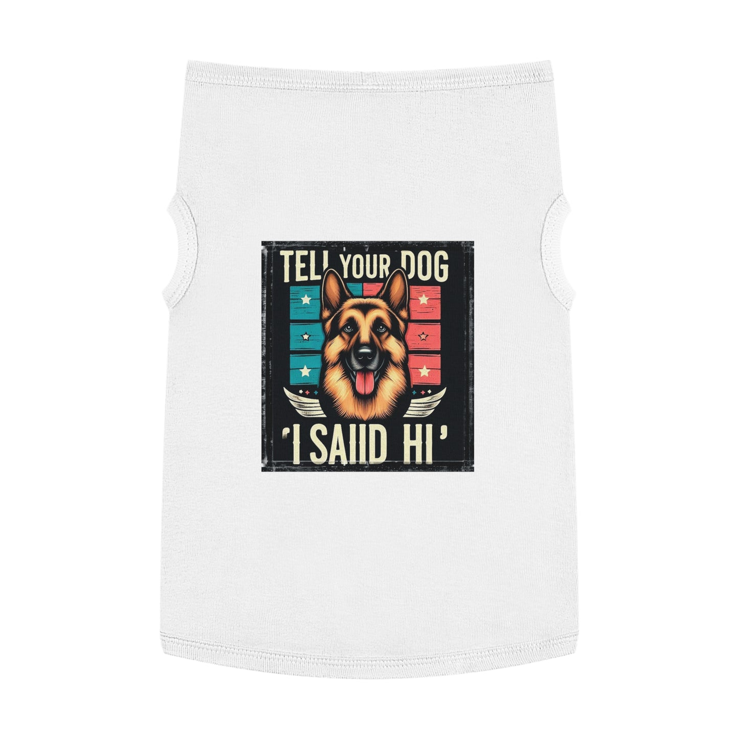 Pet Tank Top German Shepherd Pets Printify XL White 