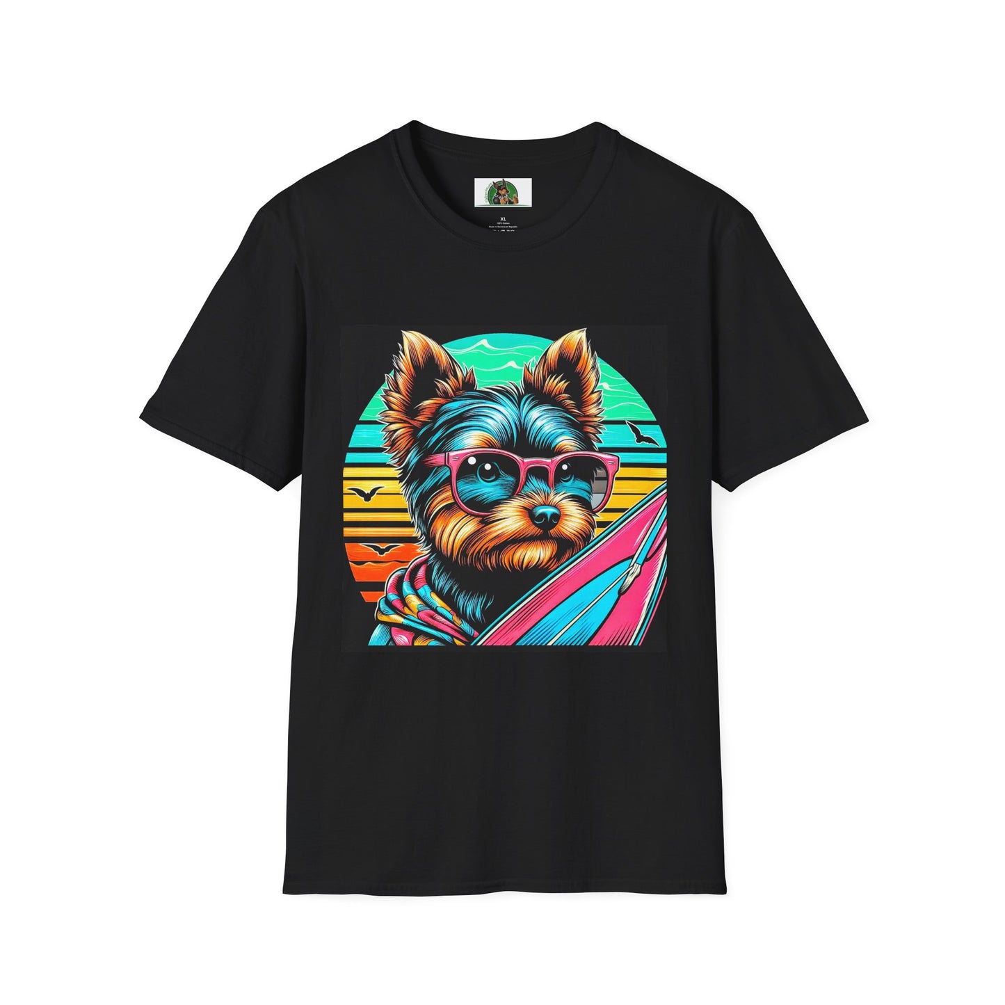 Yorkie T-Shirt Printify XS Black 