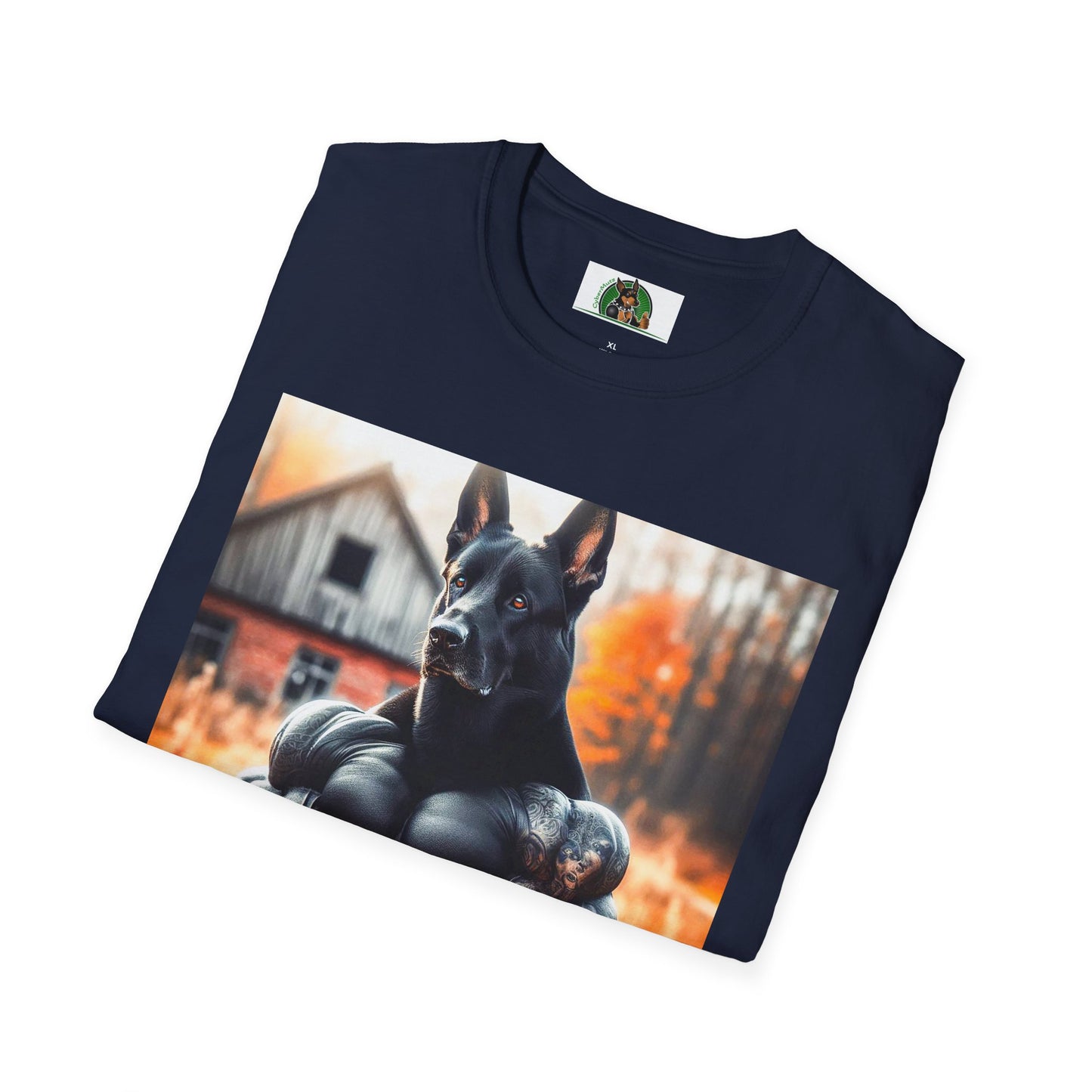 Muscle German Shepherd T-Shirt T-Shirt Printify