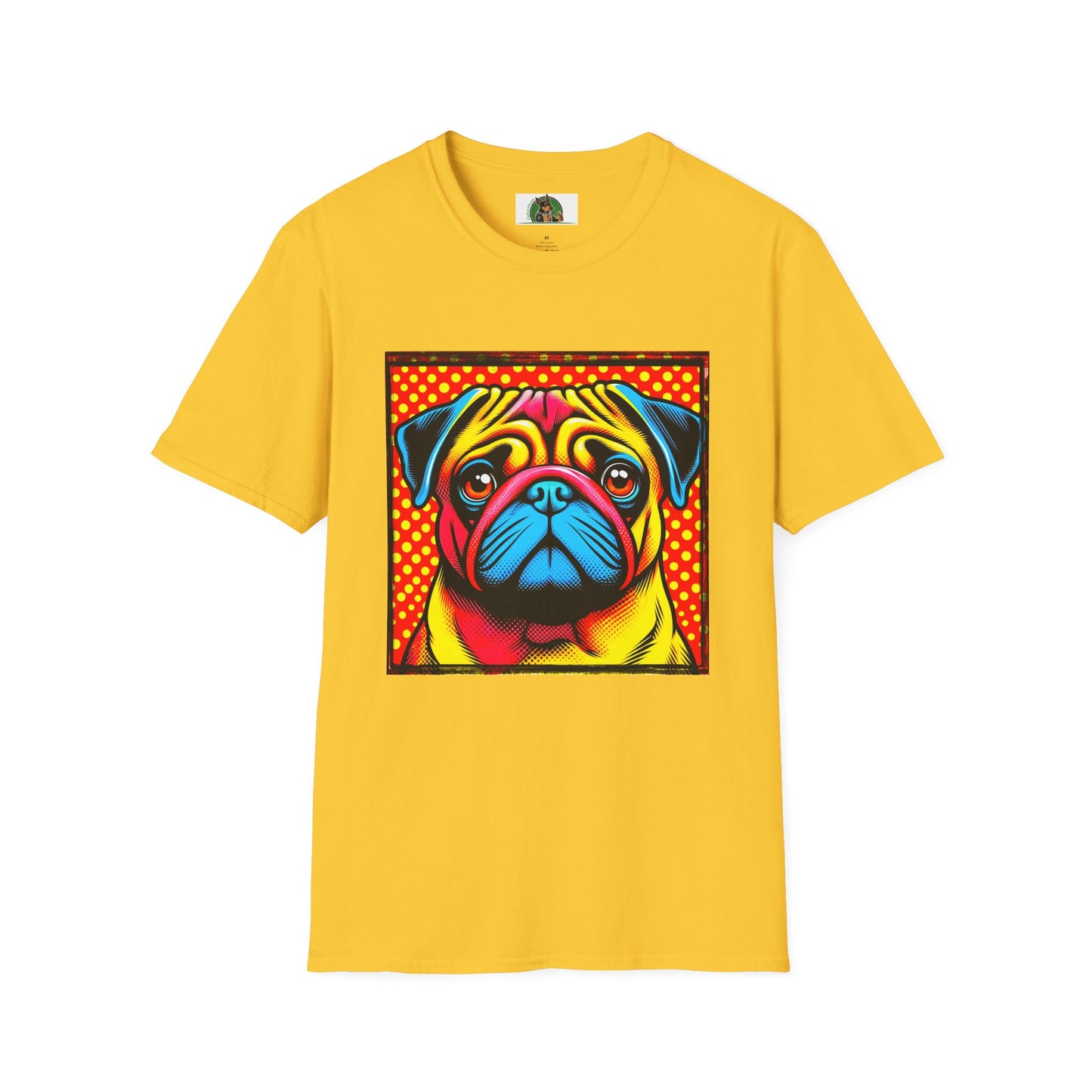 Pugs Pop Art T-Shirt T-Shirt Printify S Daisy