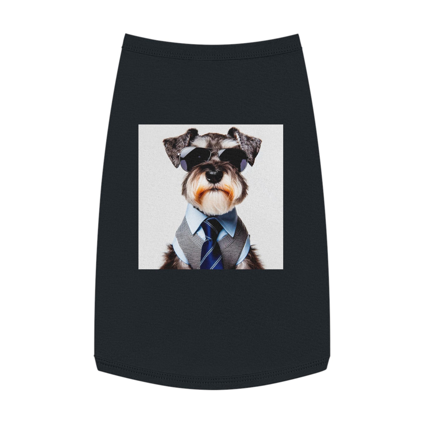 Pet Tank Top Miniature Schnauzer Pets Printify L Black 