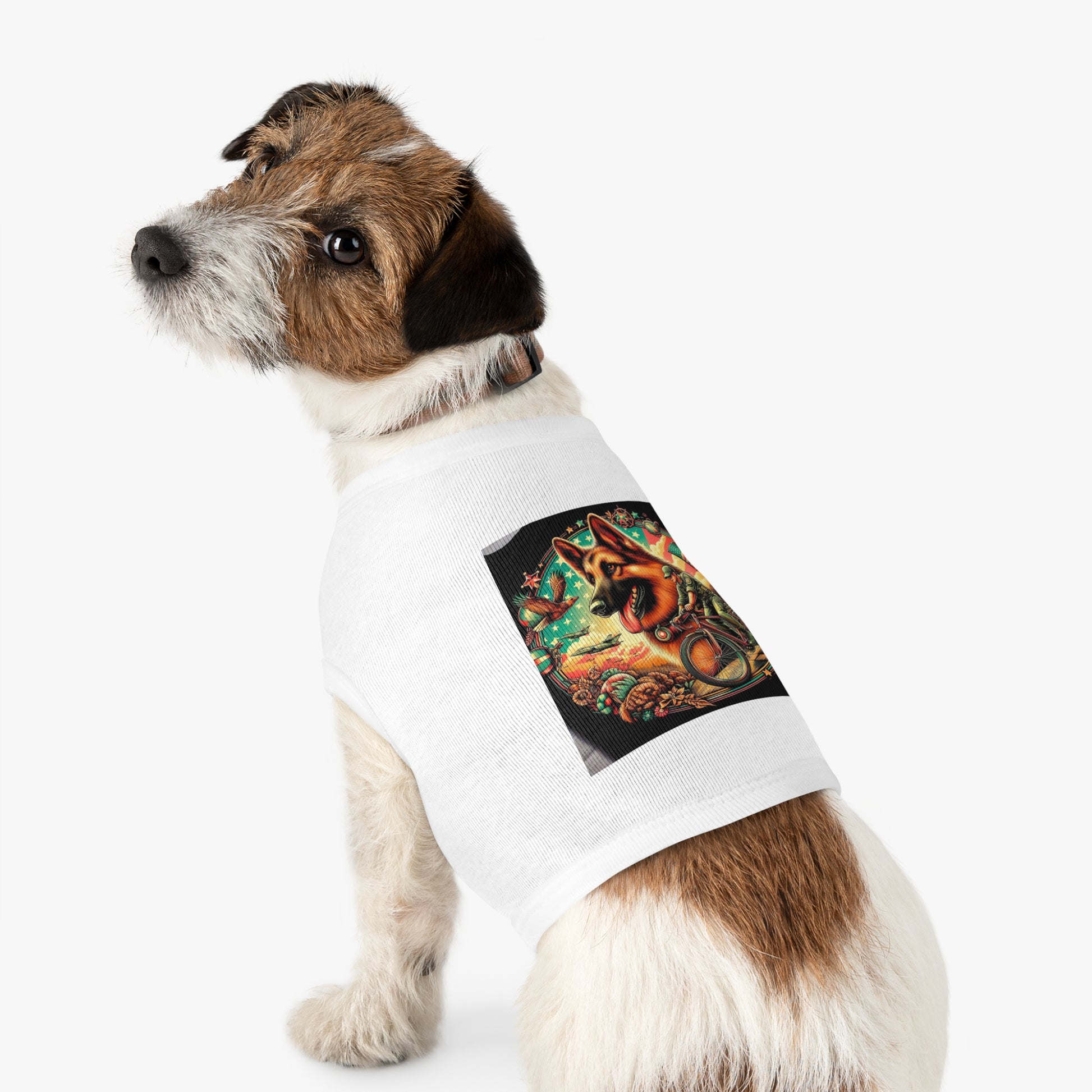 German Shepherd American hero shirt Pets Printify