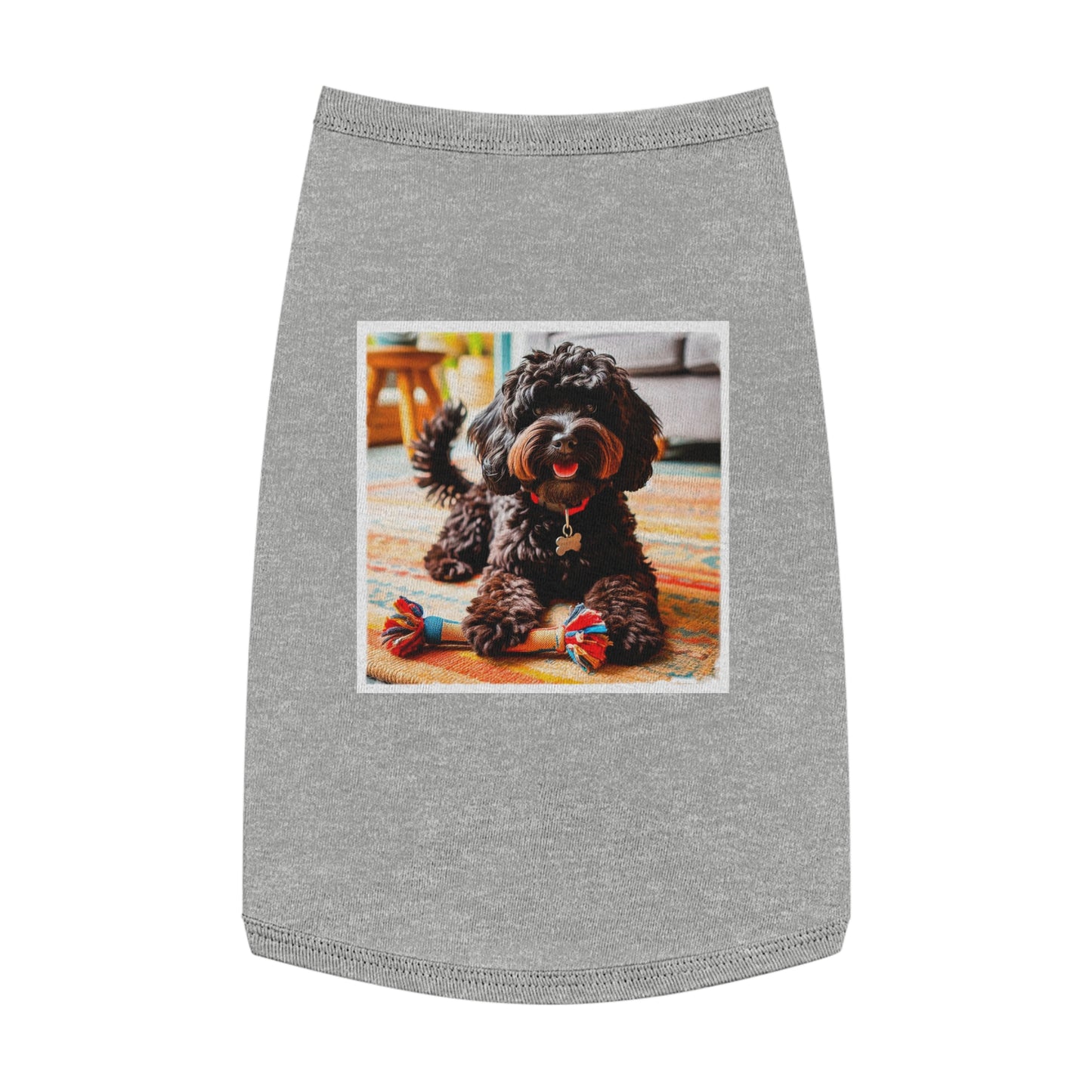 Pet Tank Top CockerPoo Pets Printify L Heather